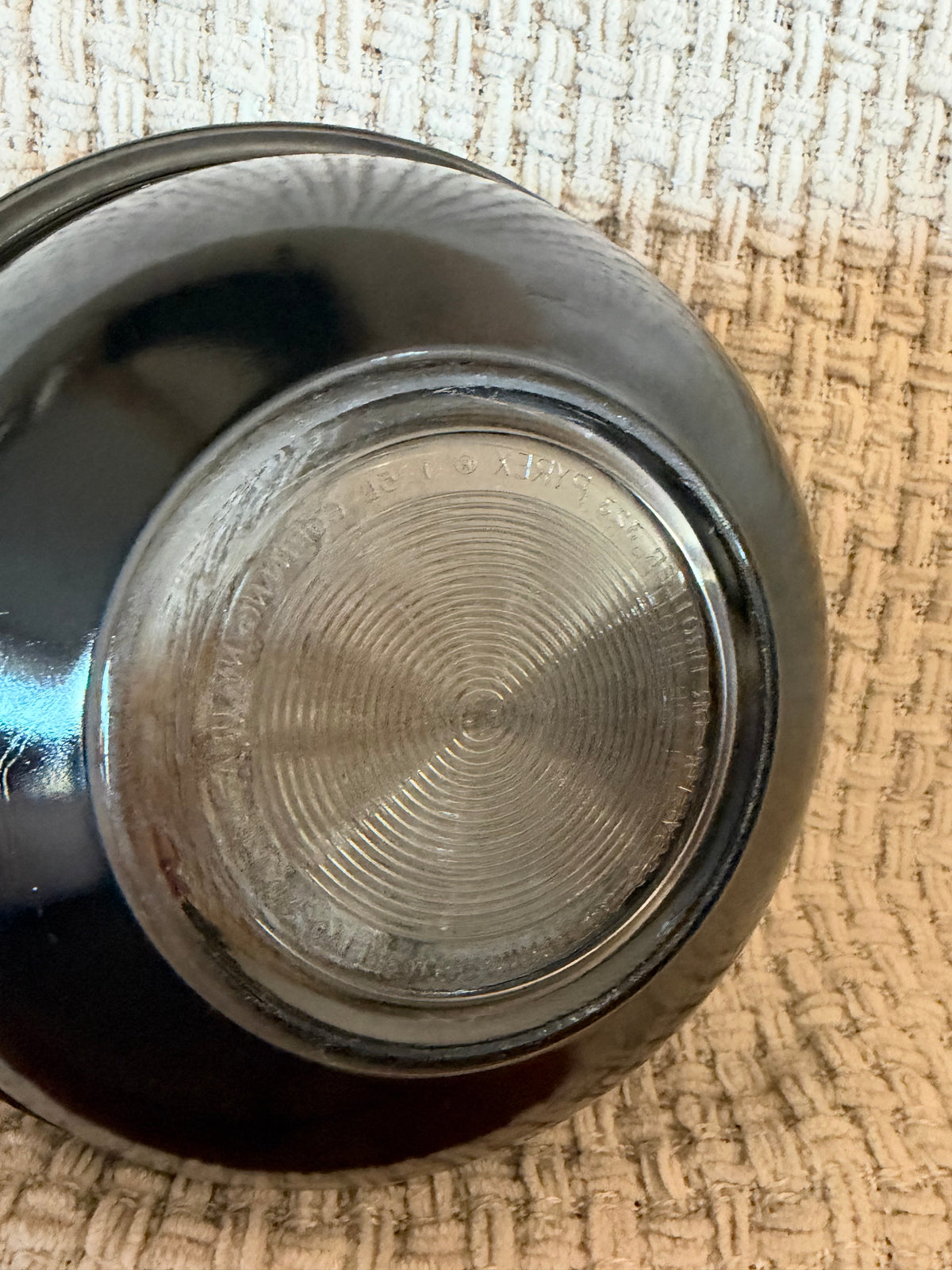 Vintage Pyrex #323 Black Clear Bottom Mixing Bowl