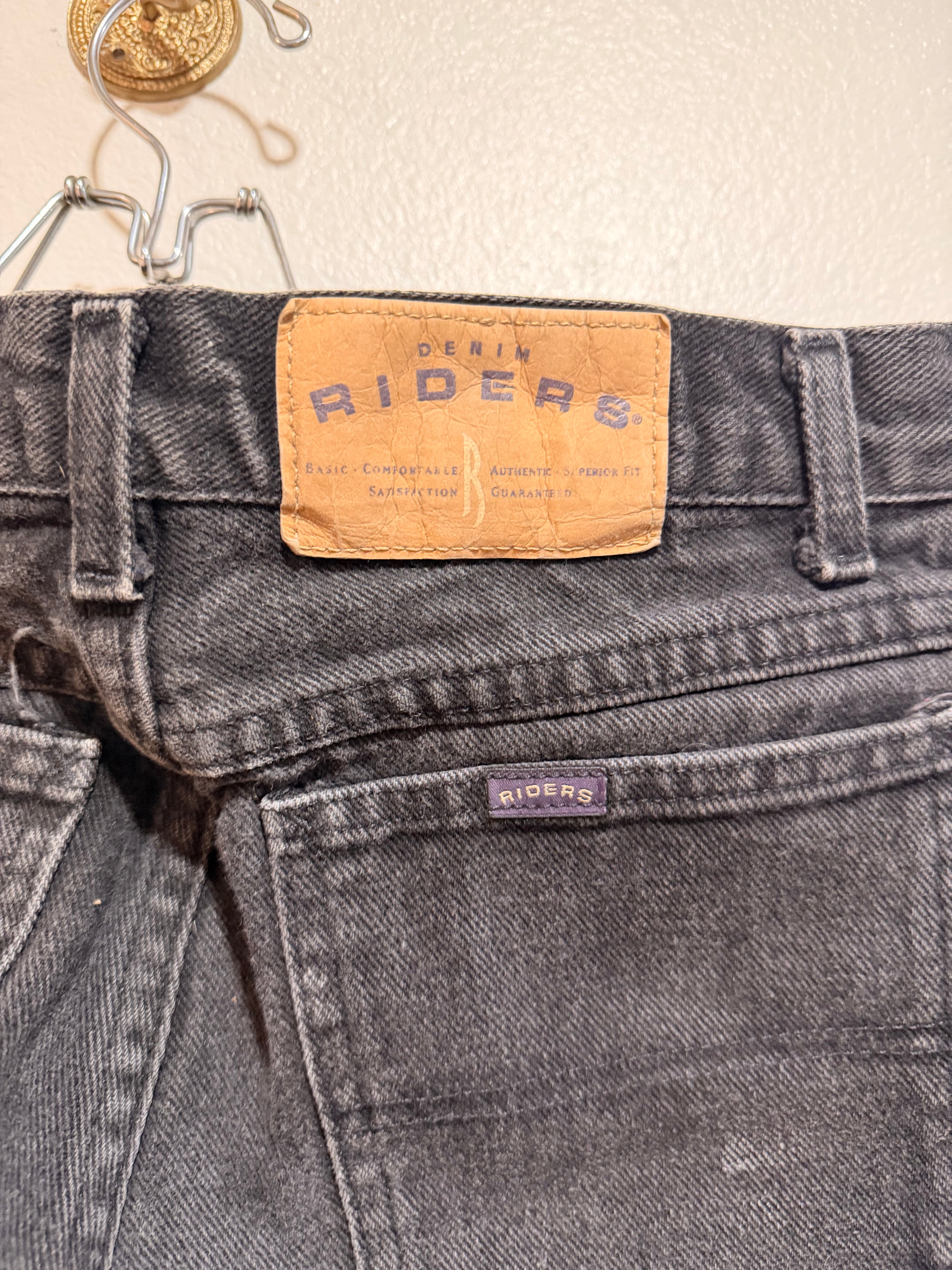 Vintage Black Denim Riders