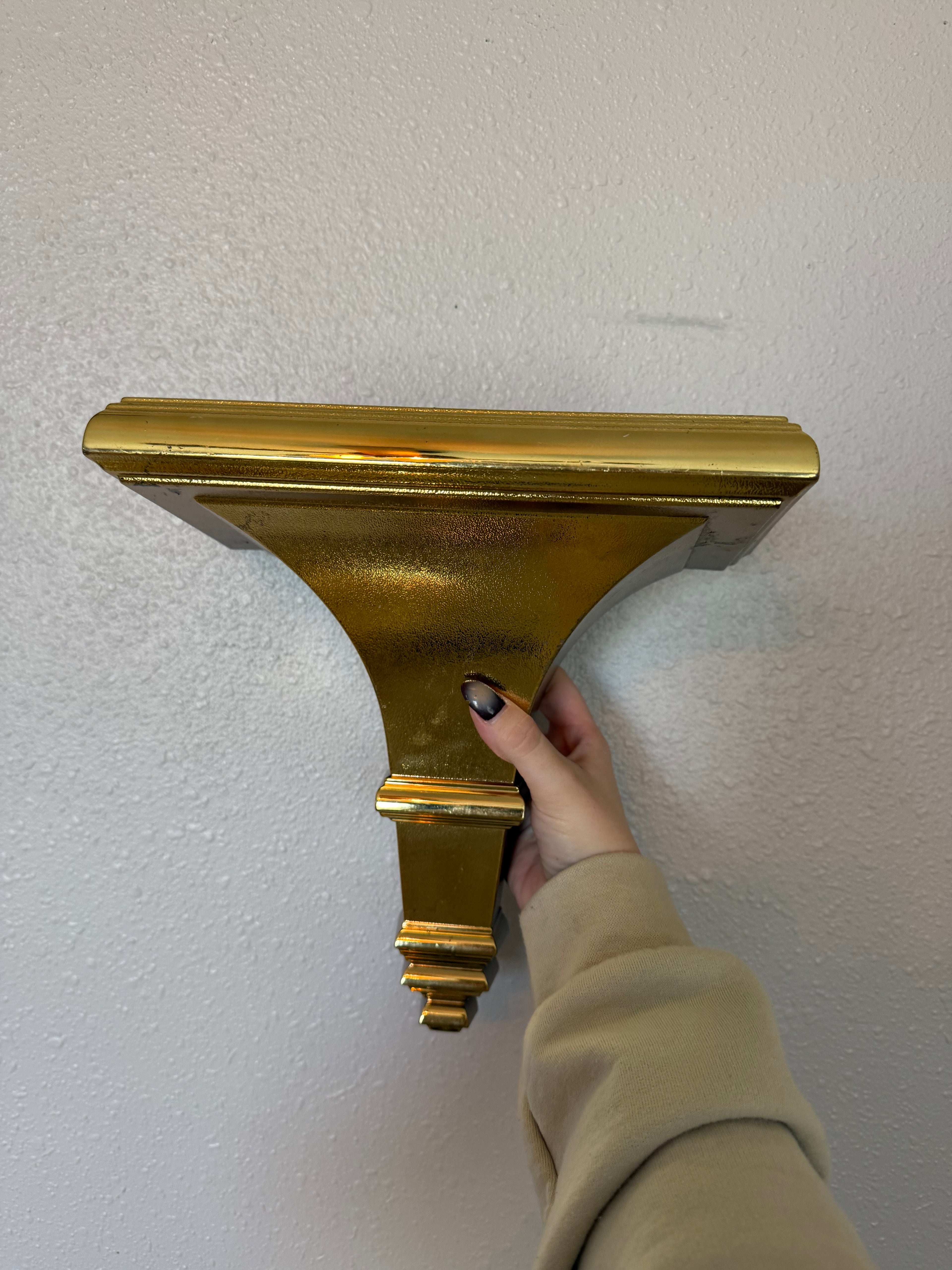 Vintage Gold Wall Shelf/Decor