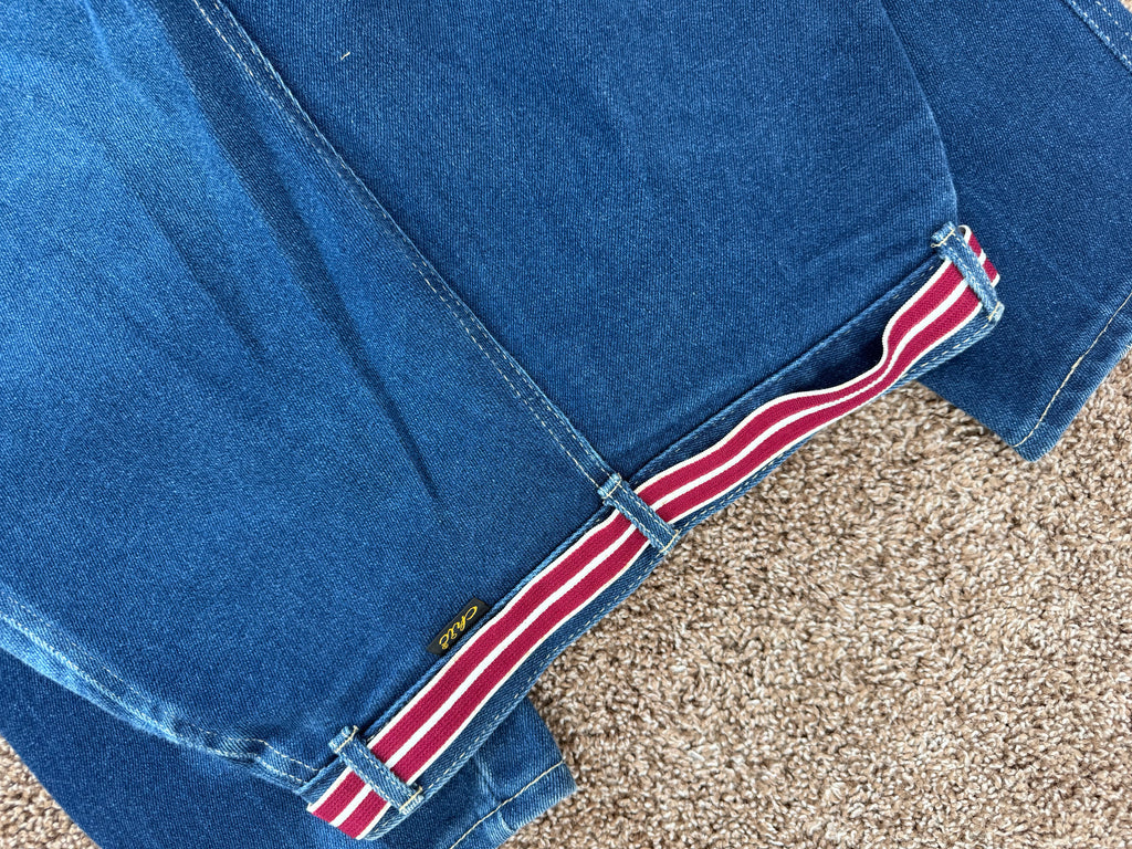 Vintage Chic Denim Jeans with Belt