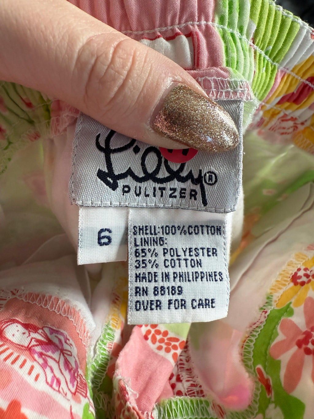 Y2K Patterned Cotton Pants