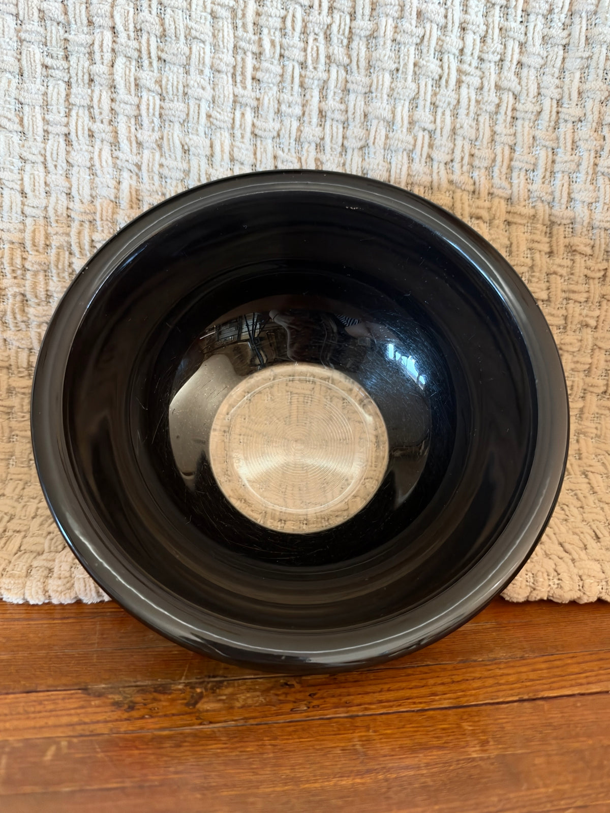 Vintage Pyrex #323 Black Clear Bottom Mixing Bowl