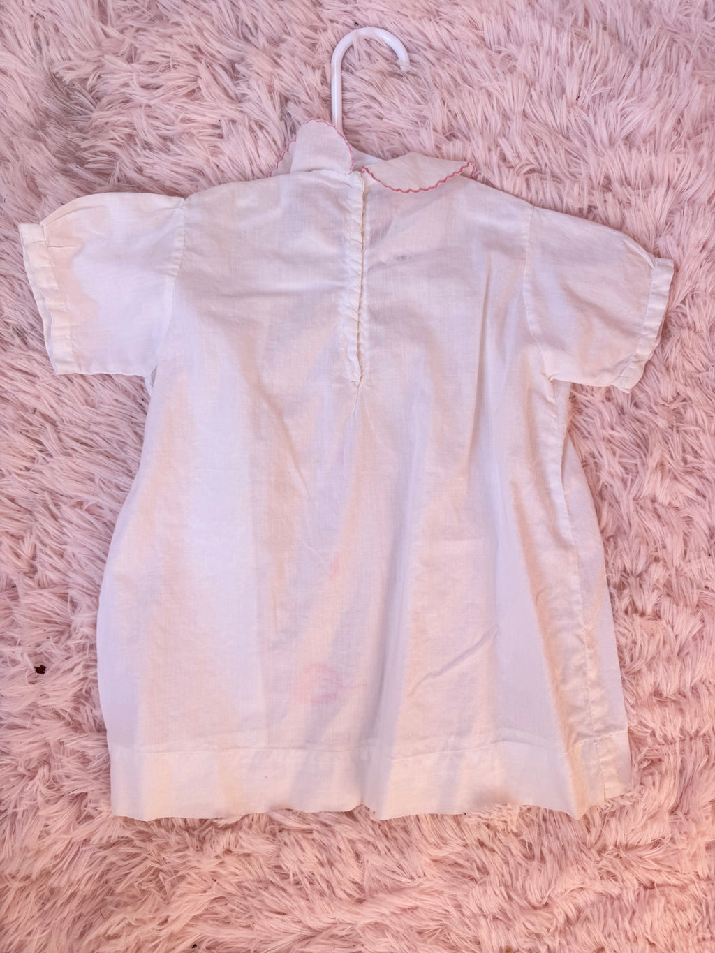 Vintage Pink and White Dress