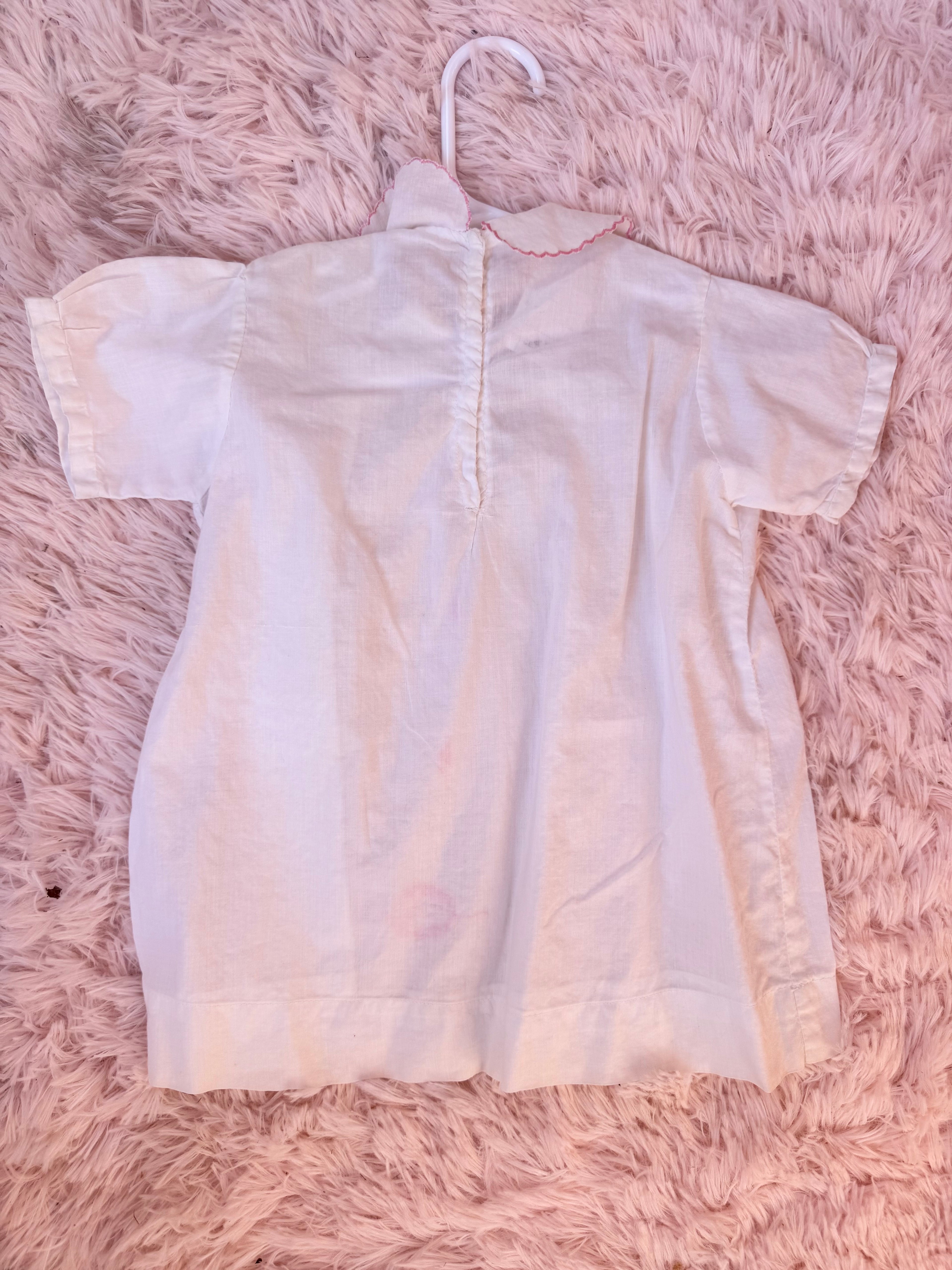 Vintage Pink and White Dress