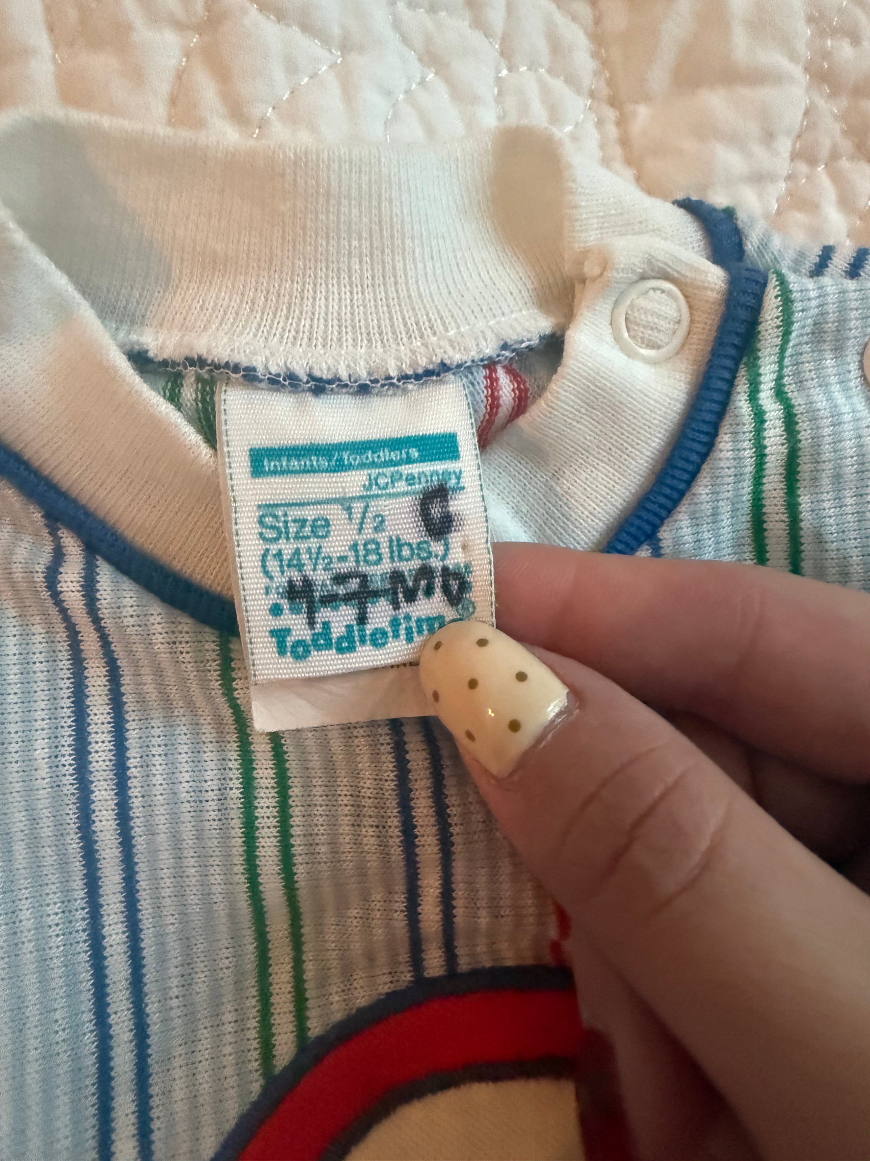 Vintage Striped Car Onesie