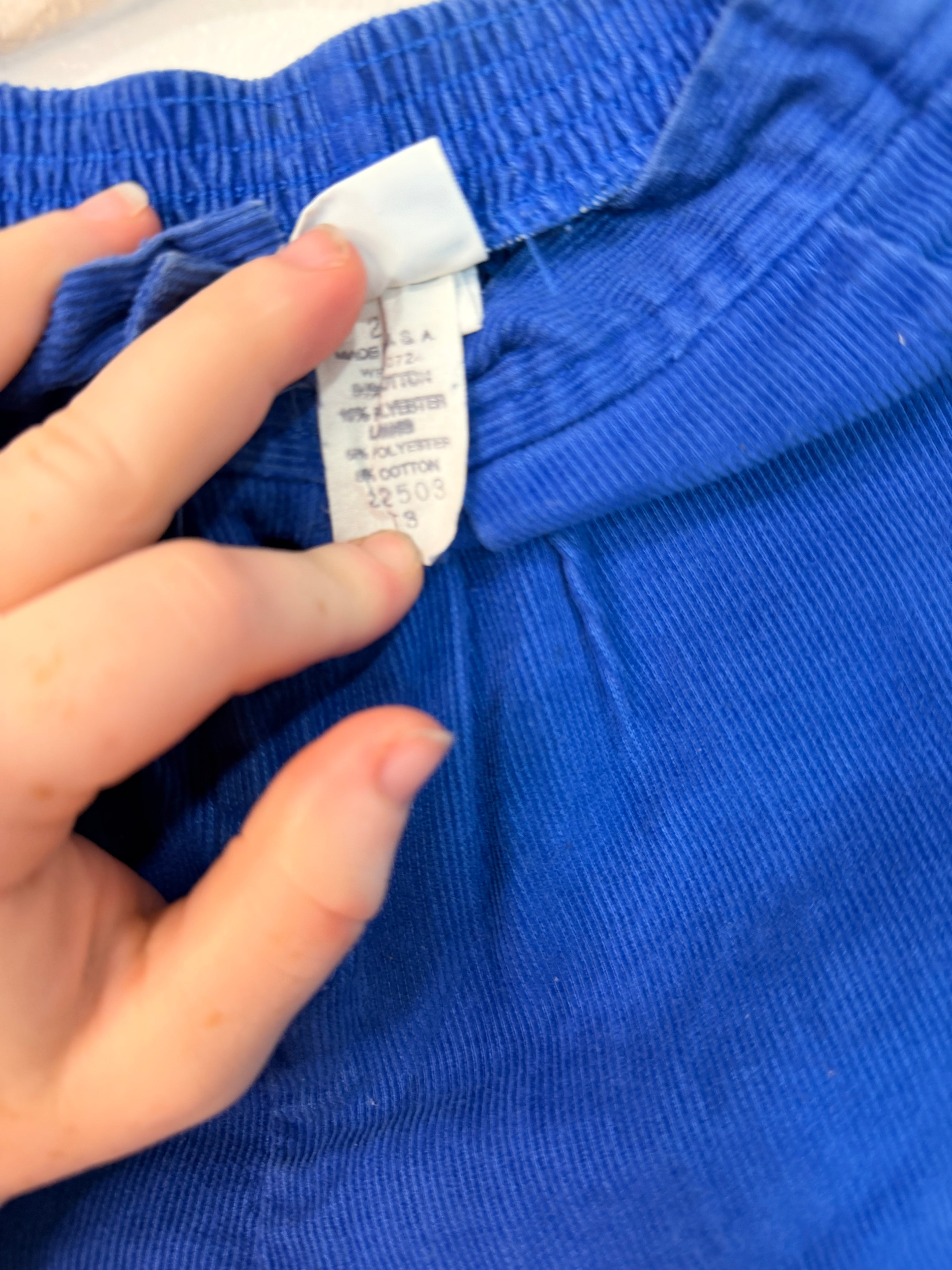Vintage Blue Corduroy Pants