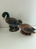 Antique Porcelain Duck Pair