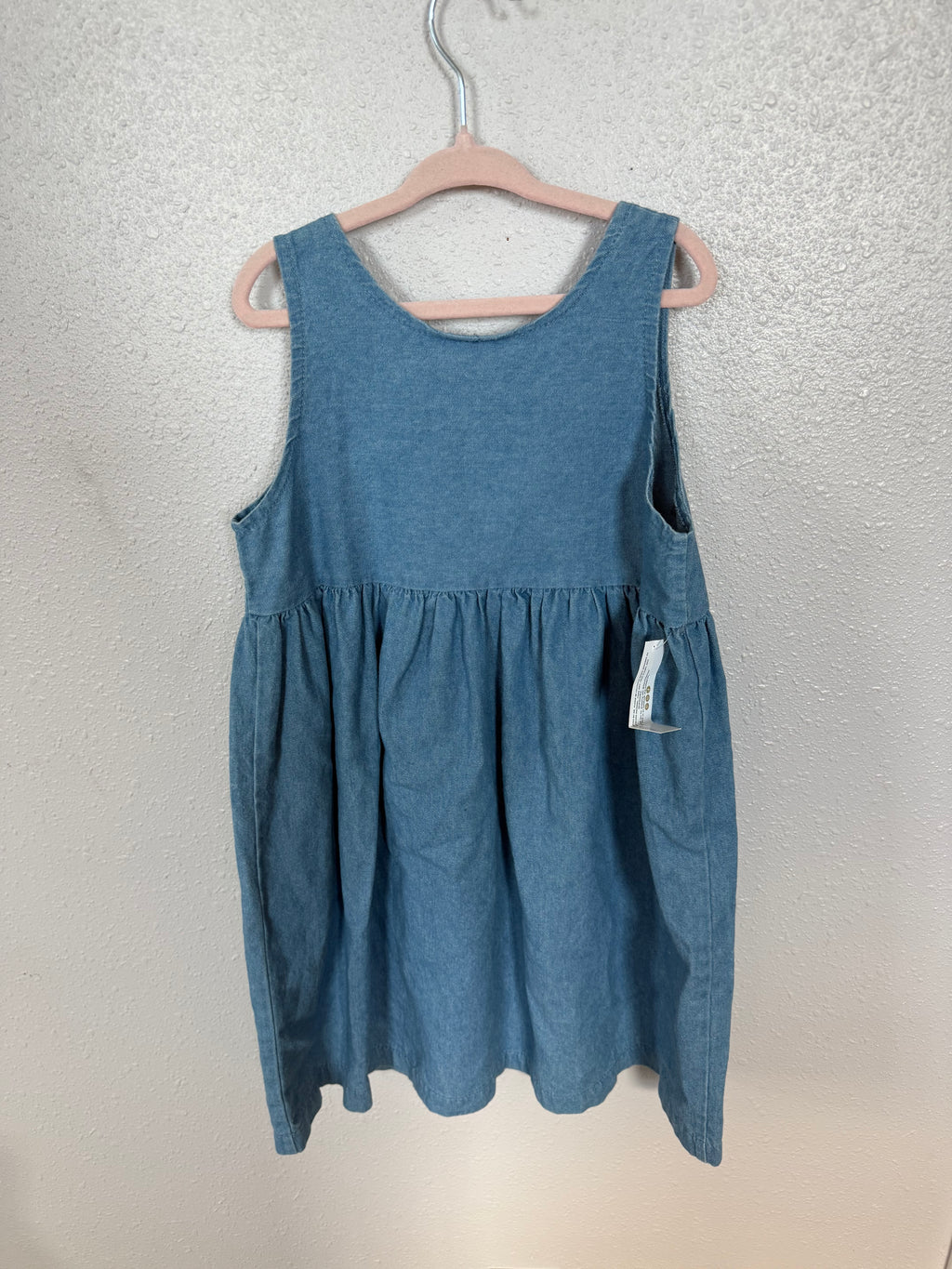 Vintage Hand Painted Raggedy-Ann and Andy Blue Jean Dress