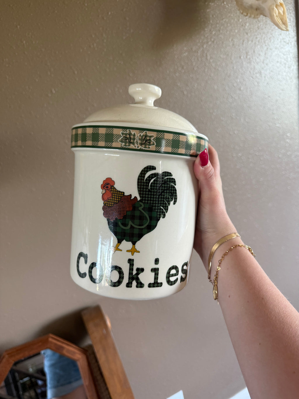 Antique Rooster Cookie Jar