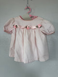NWT!! Vintage Pink Dress With Rose Details