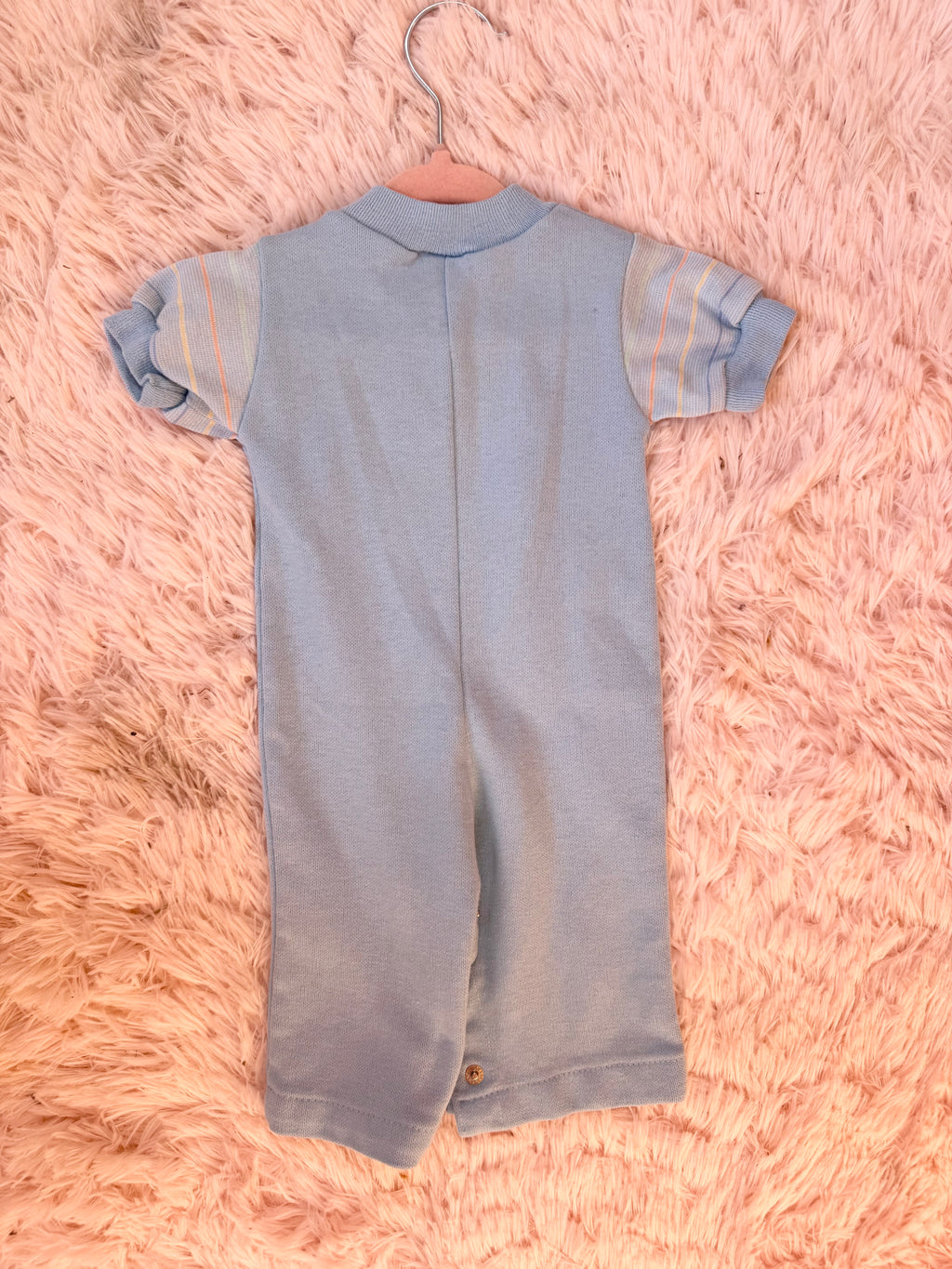 Vintage Blue Rocking Horse Jumpsuit