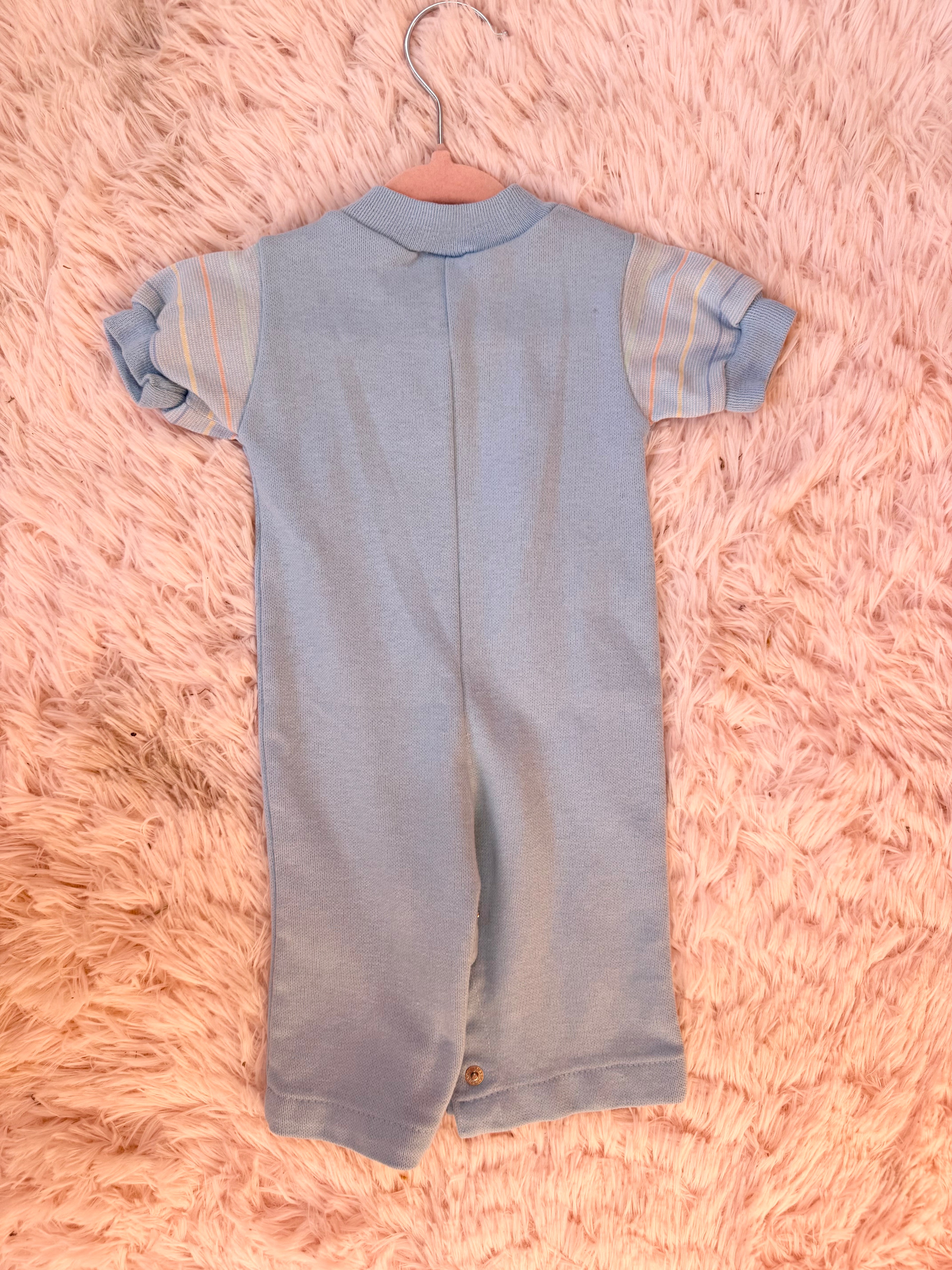 Vintage Blue Rocking Horse Jumpsuit