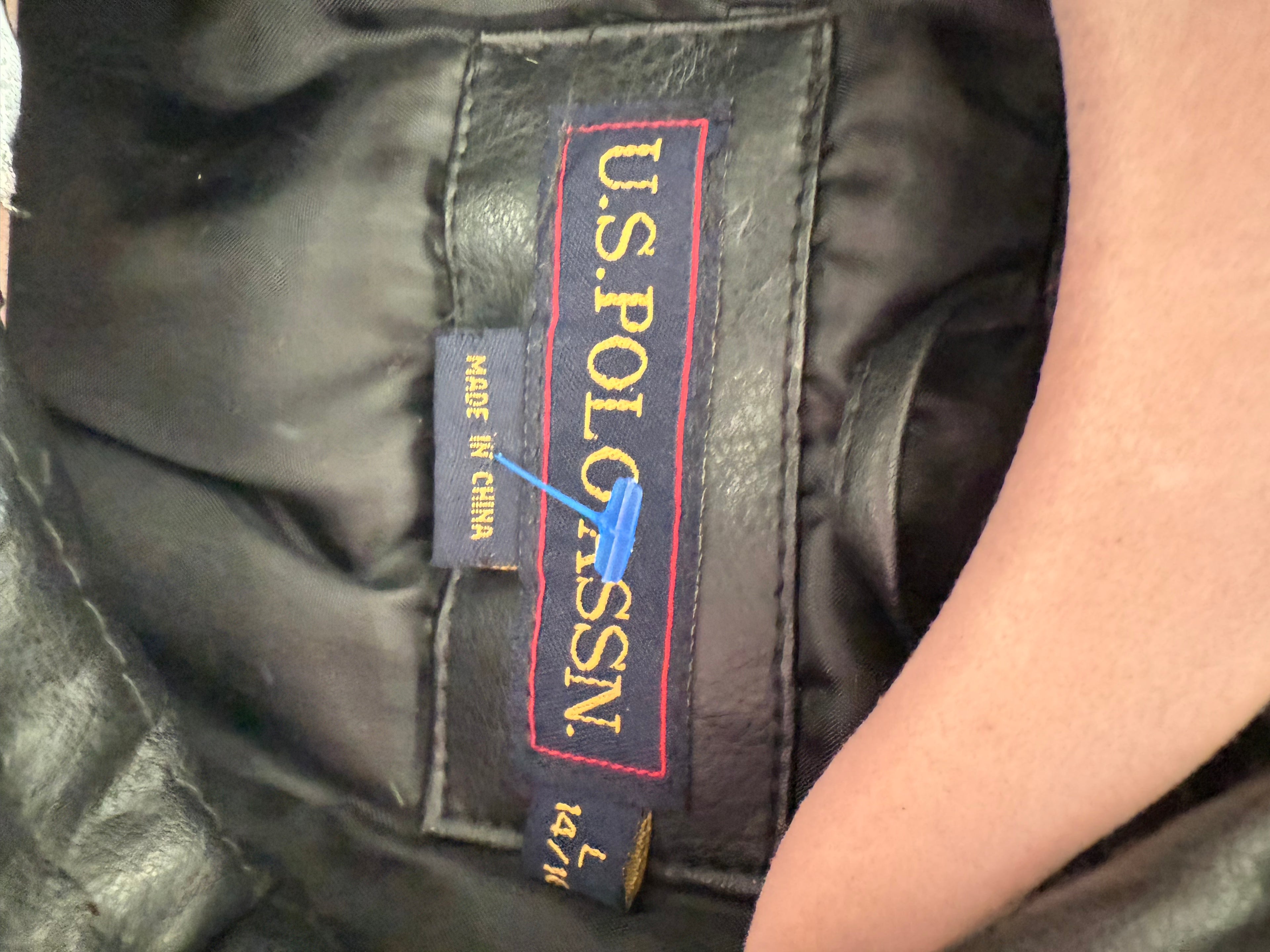 Vintage U.S Polo Assn. Leather Coat