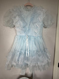 Vintage Frilly Baby Blue Dress
