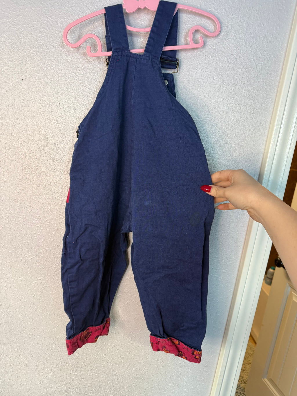 Vintage “Magic Circle” Blue Patterned Overalls