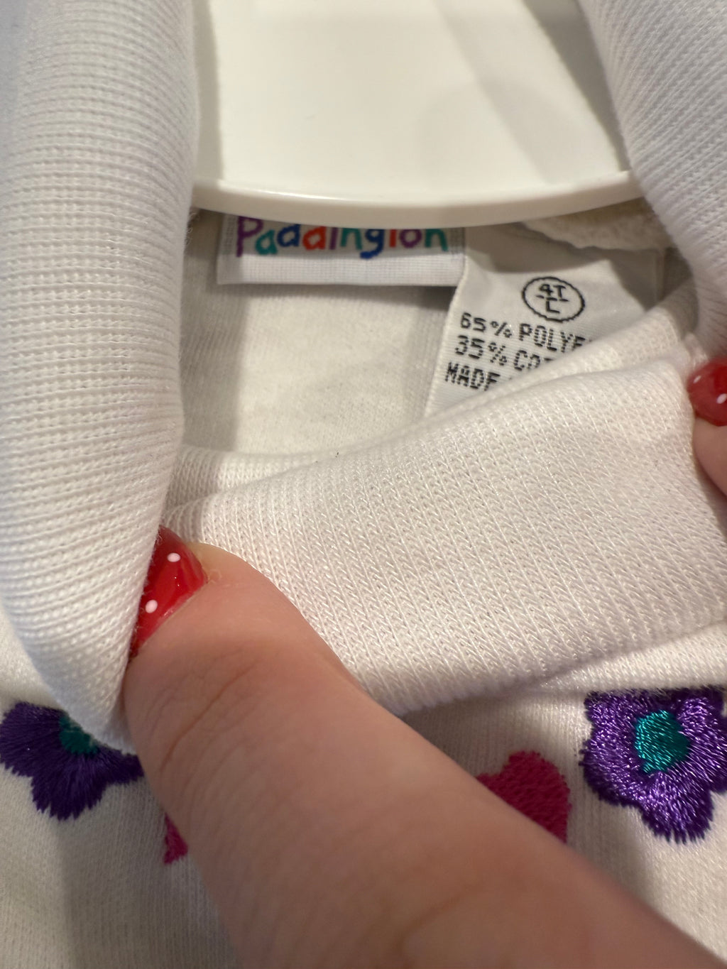 Vintage Basic Floral Turtleneck