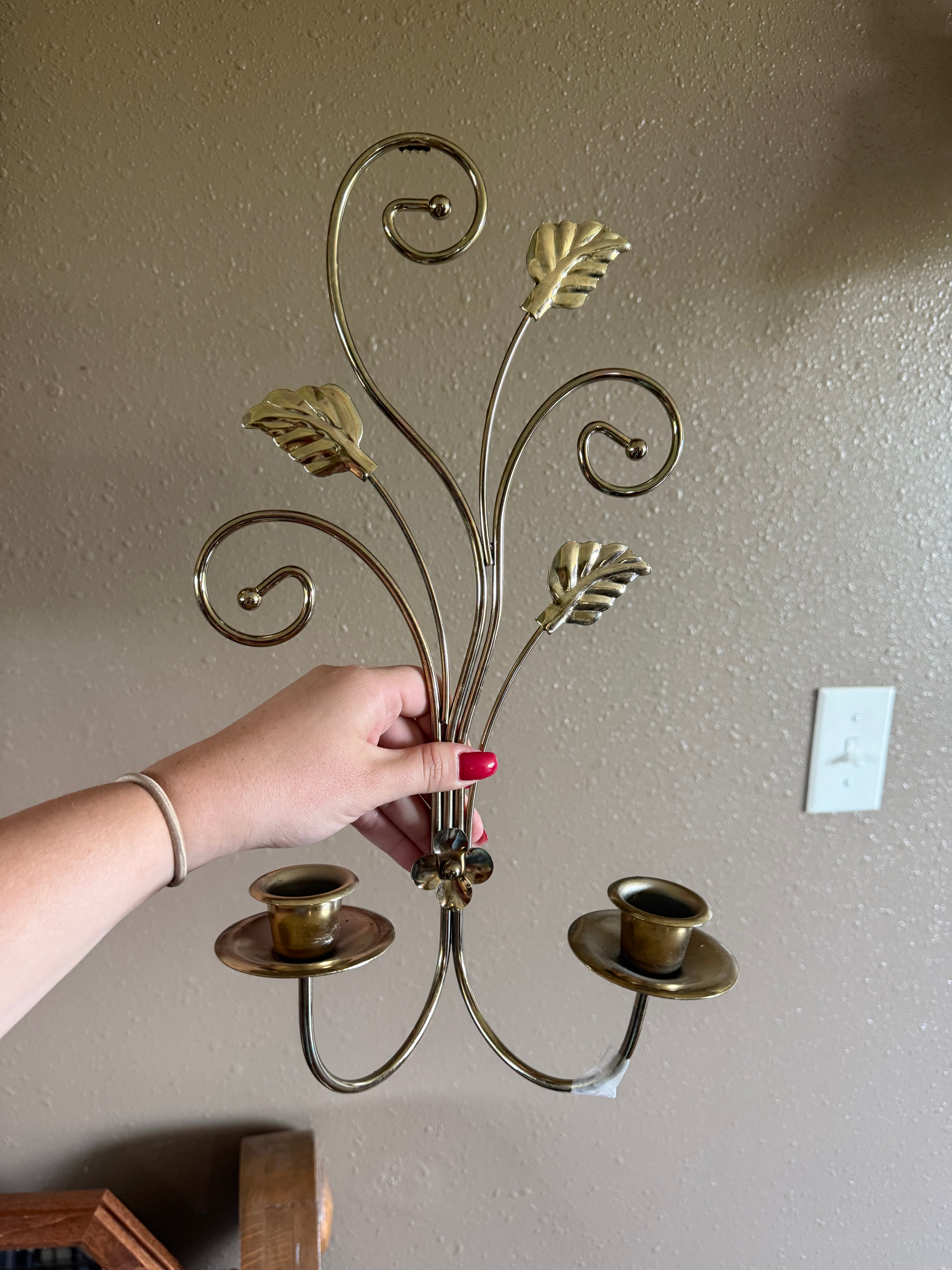 Golden Leaf Sconce