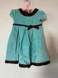 Y2K Teal with Brown Details Dress