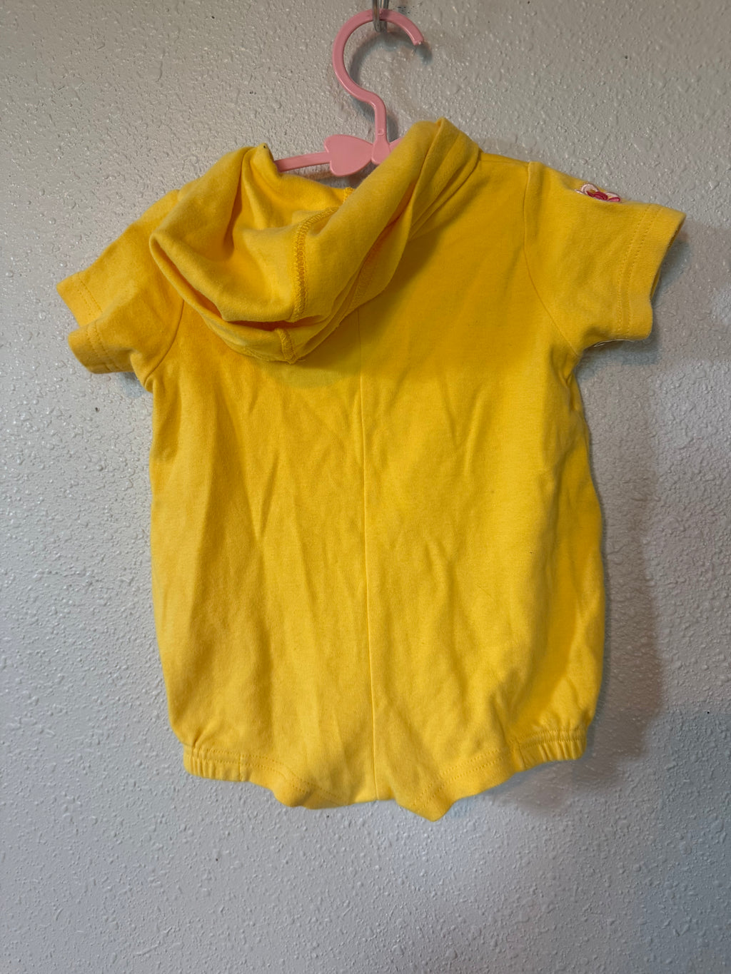 Yellow Floral Hooded Bubble