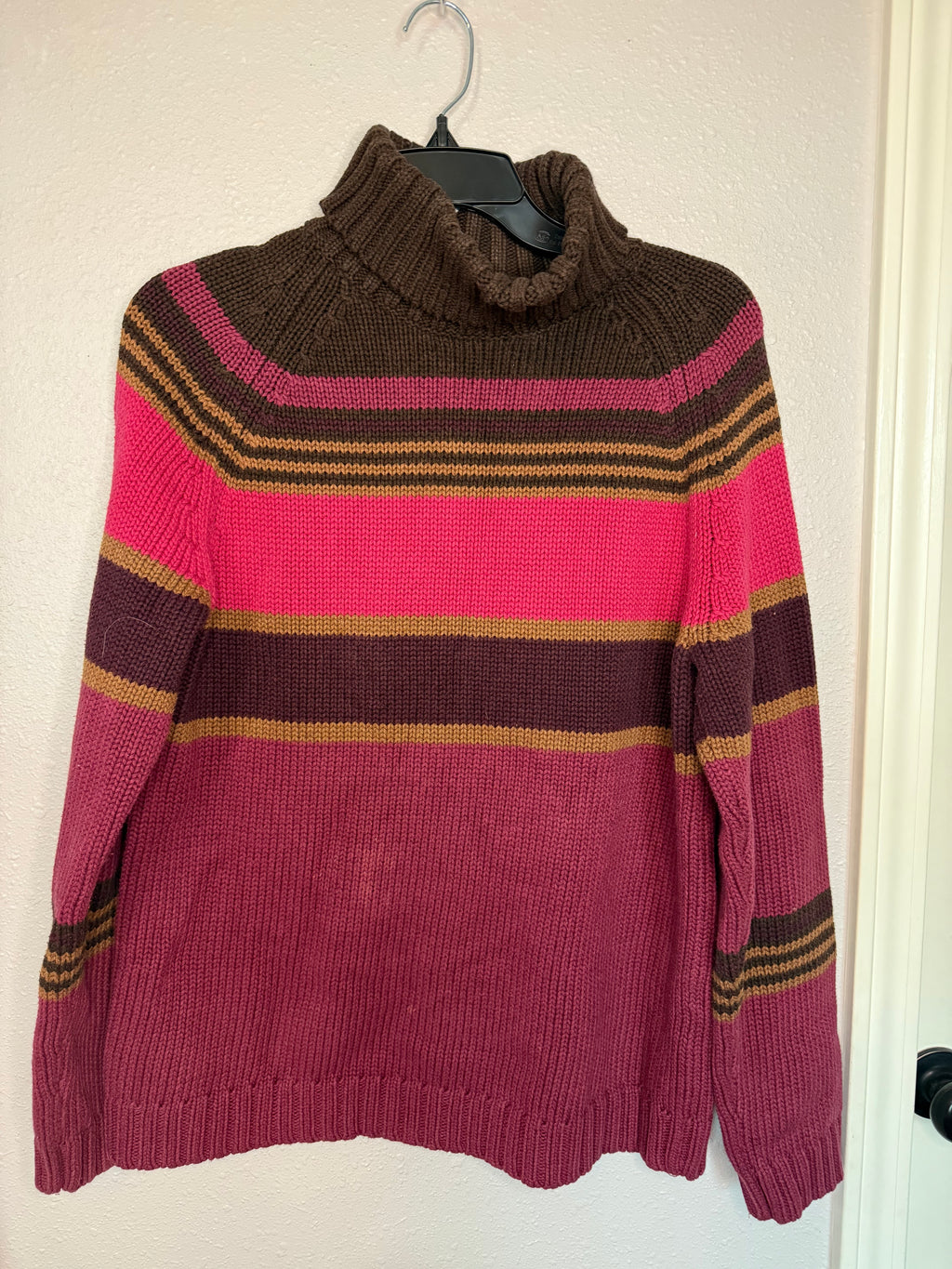90’s LandsEnd Pinks Striped Sweater