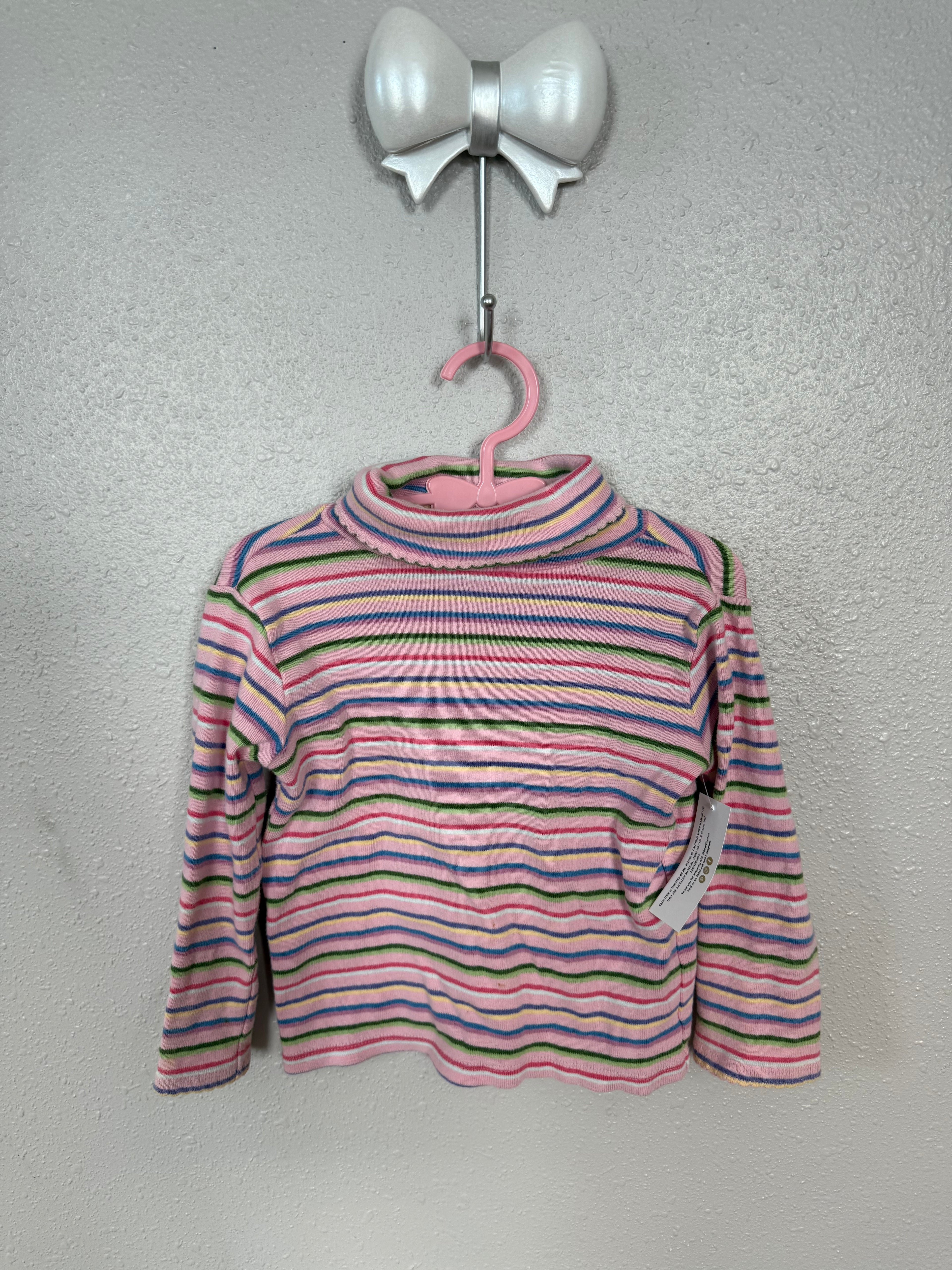 Vintage Striped Turtleneck