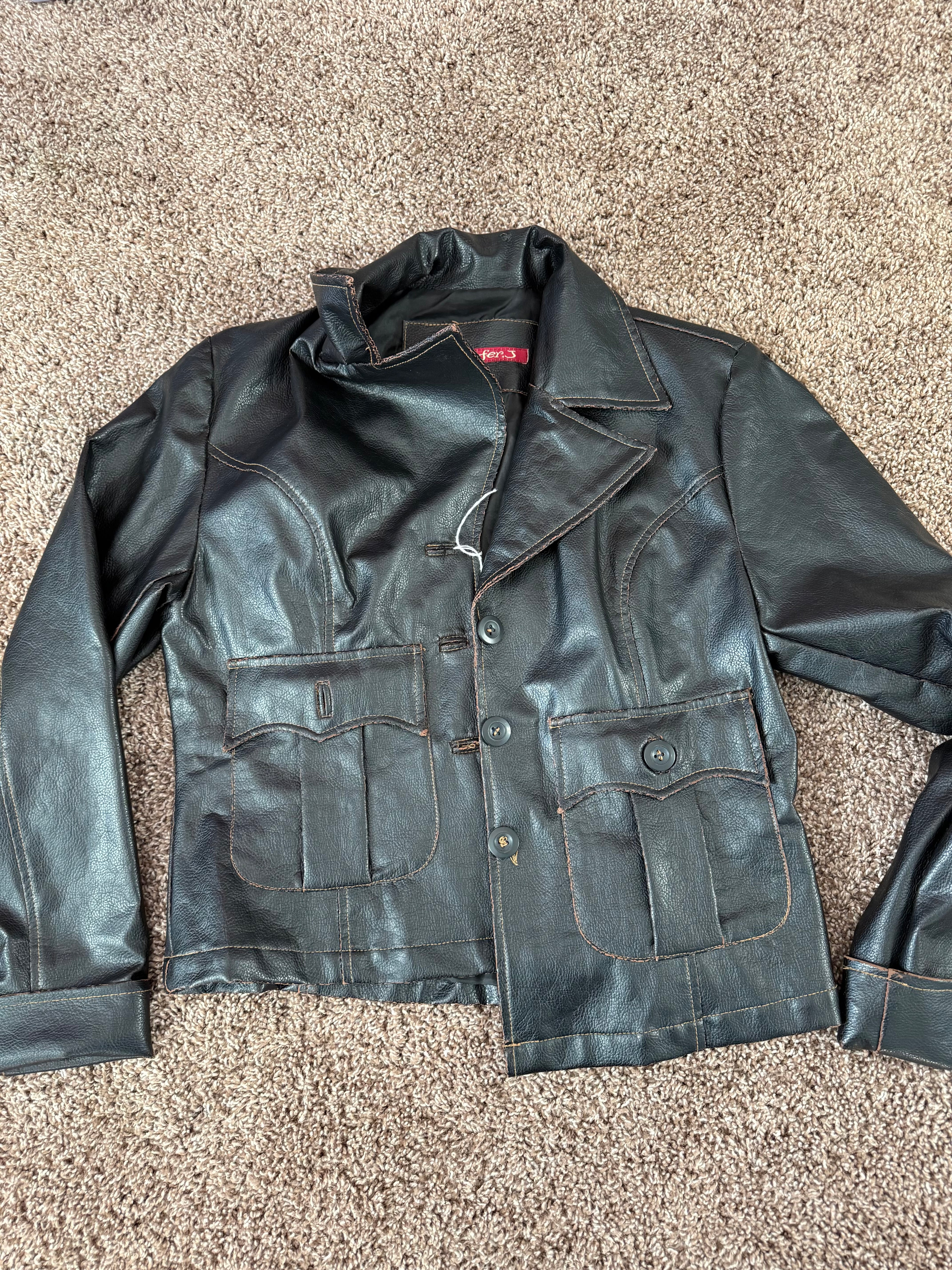 Vintage Black Leather Jacket