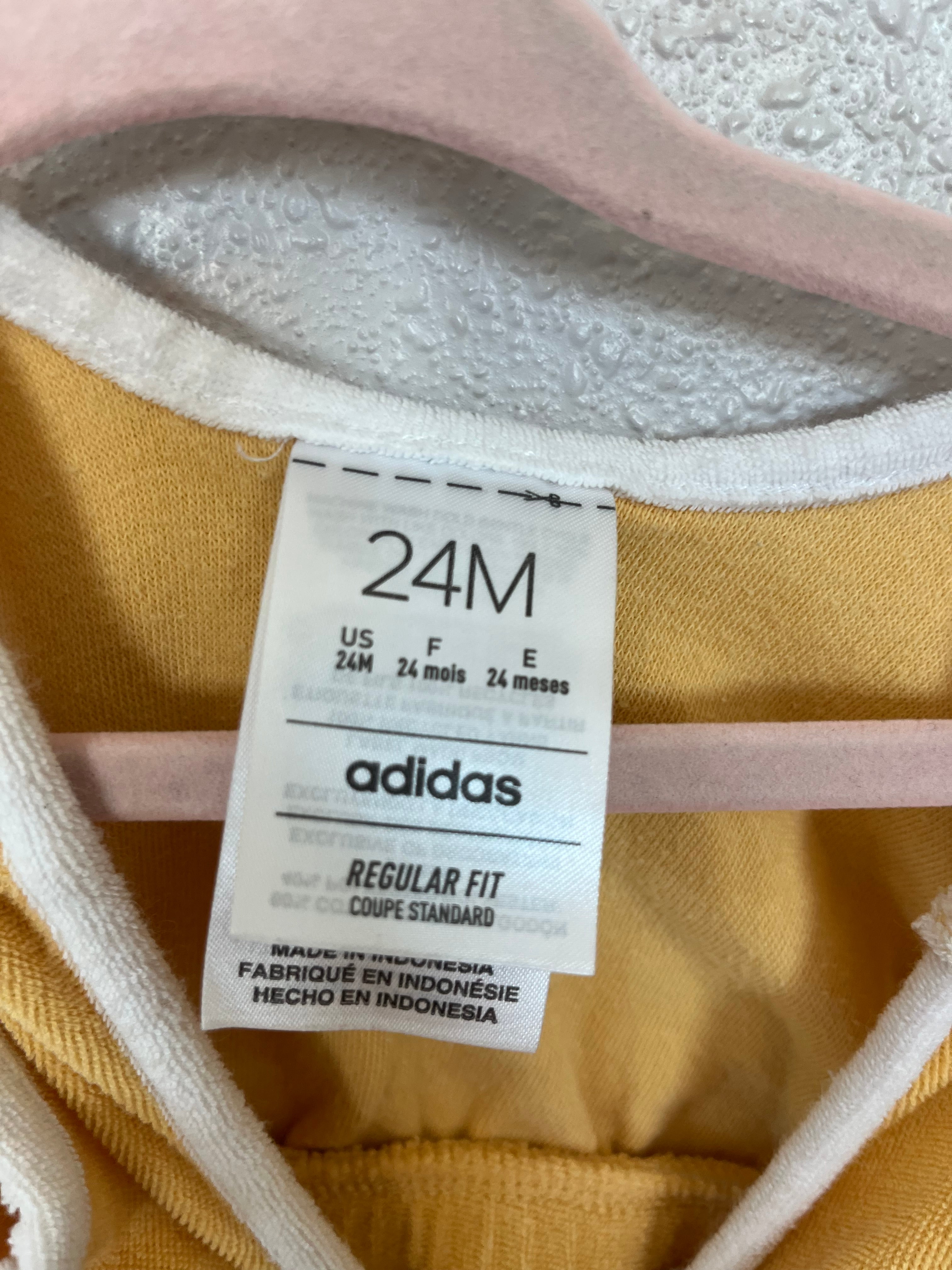 Vintage Adidas Yellow Terry Cloth Romper