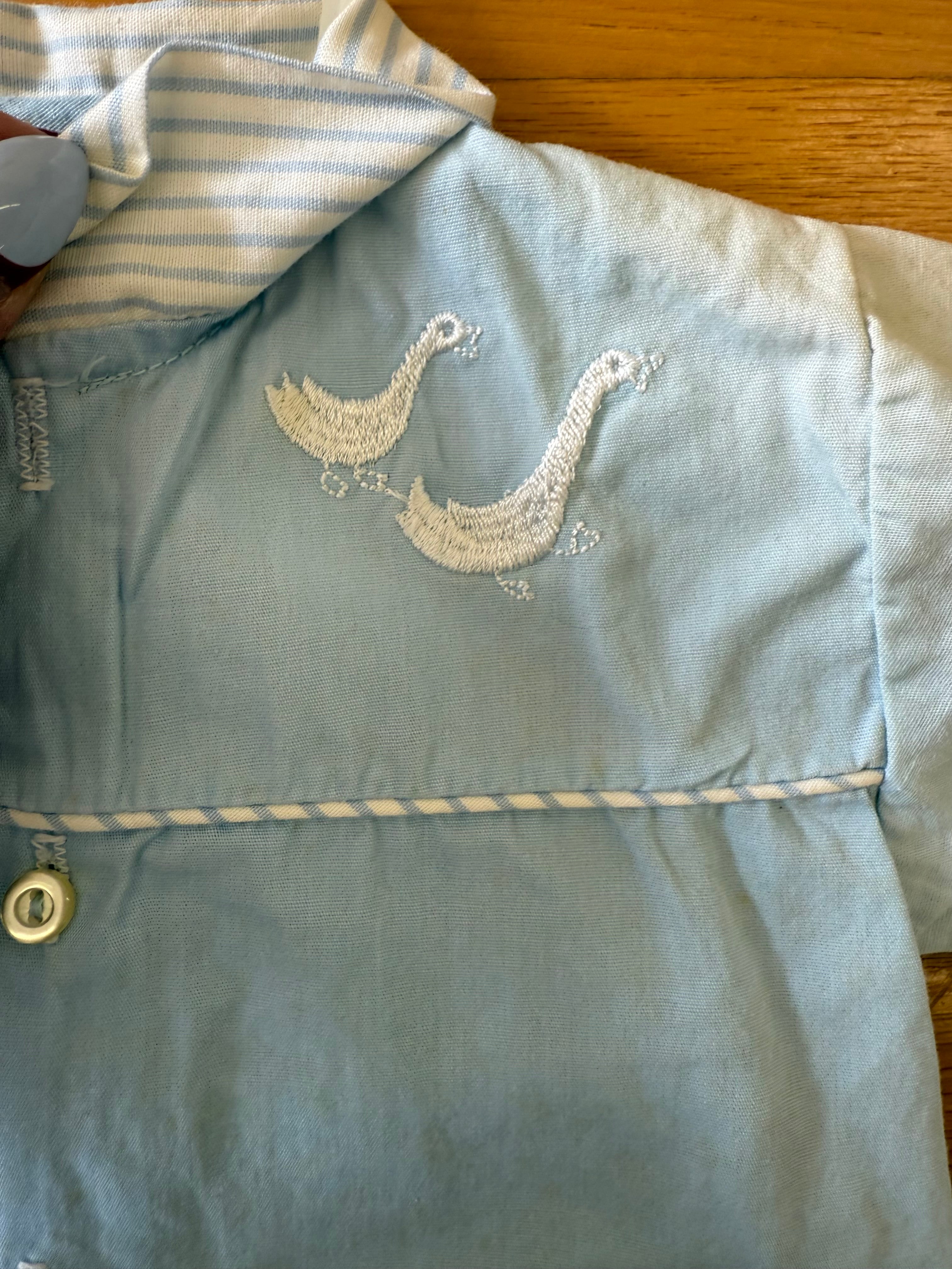 Vintage Carter’s Blue Geese Set