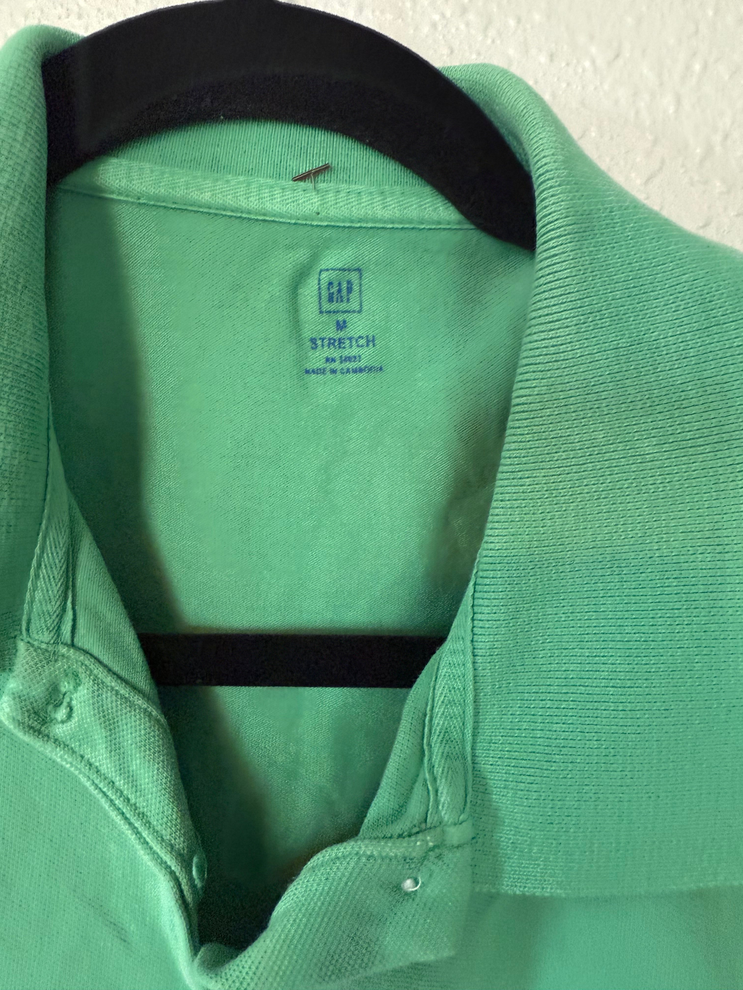 Y2K Green Collared Shirt