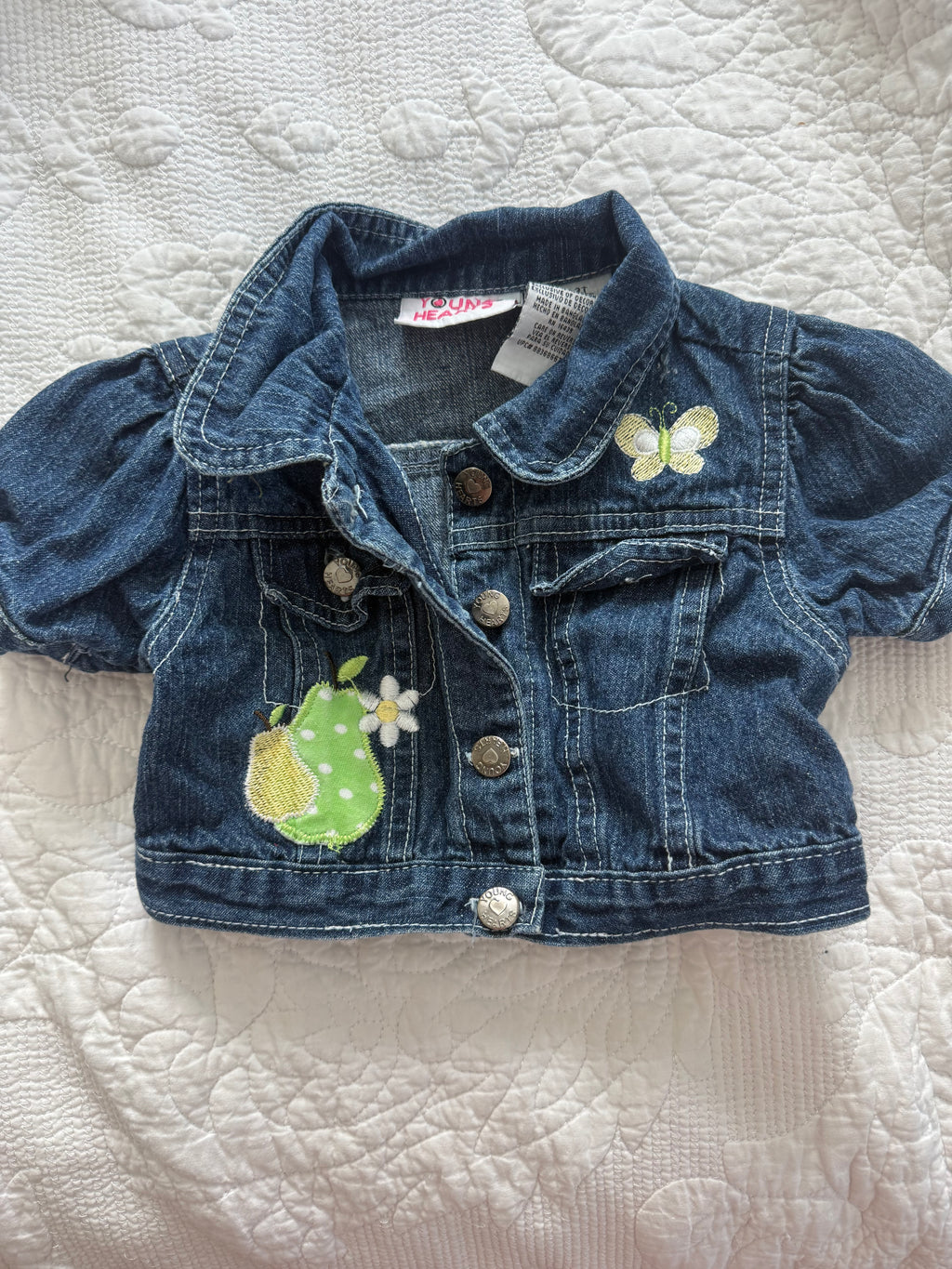 Y2K Pears Denim Jacket