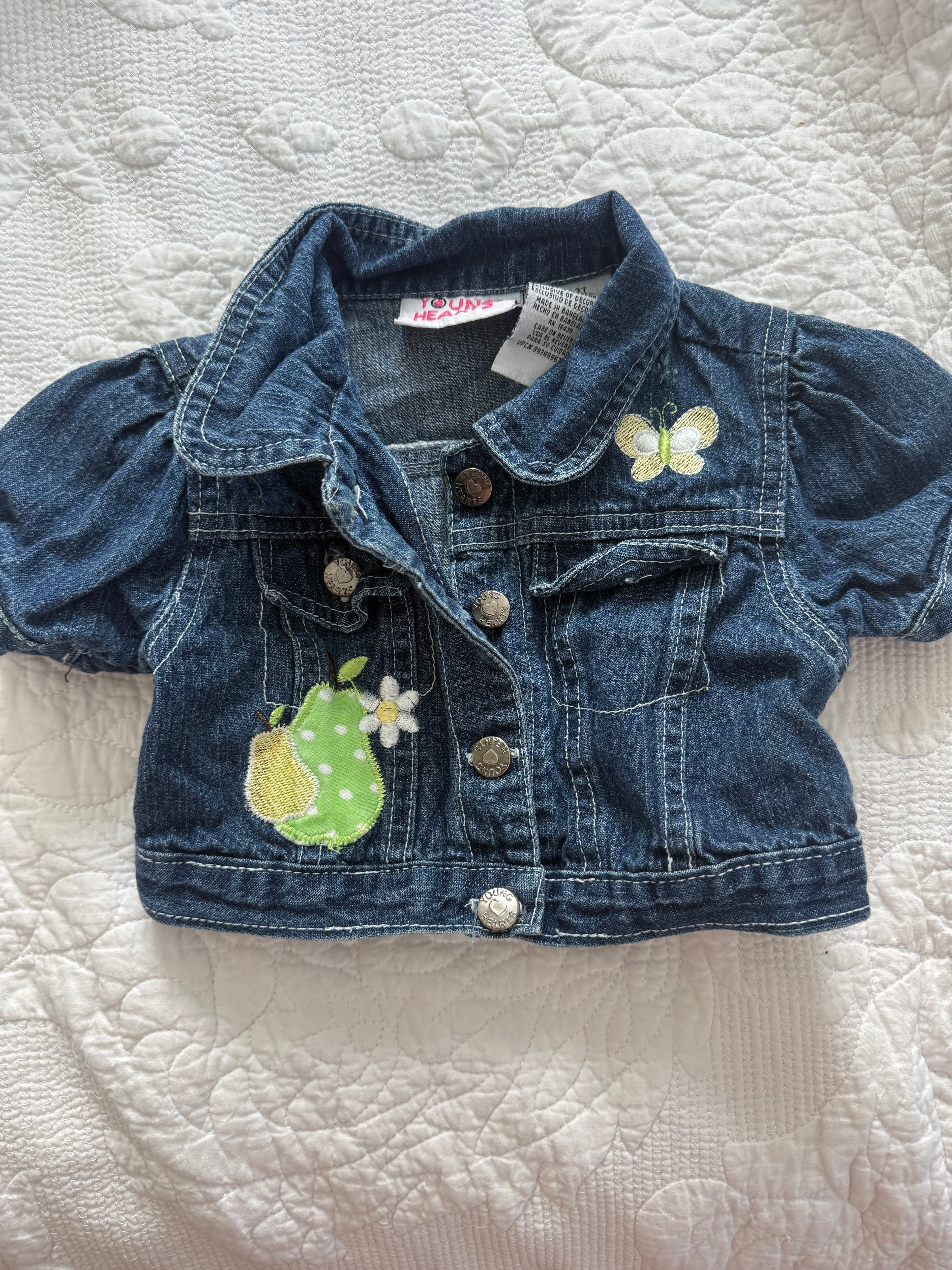 Y2K Pears Denim Jacket