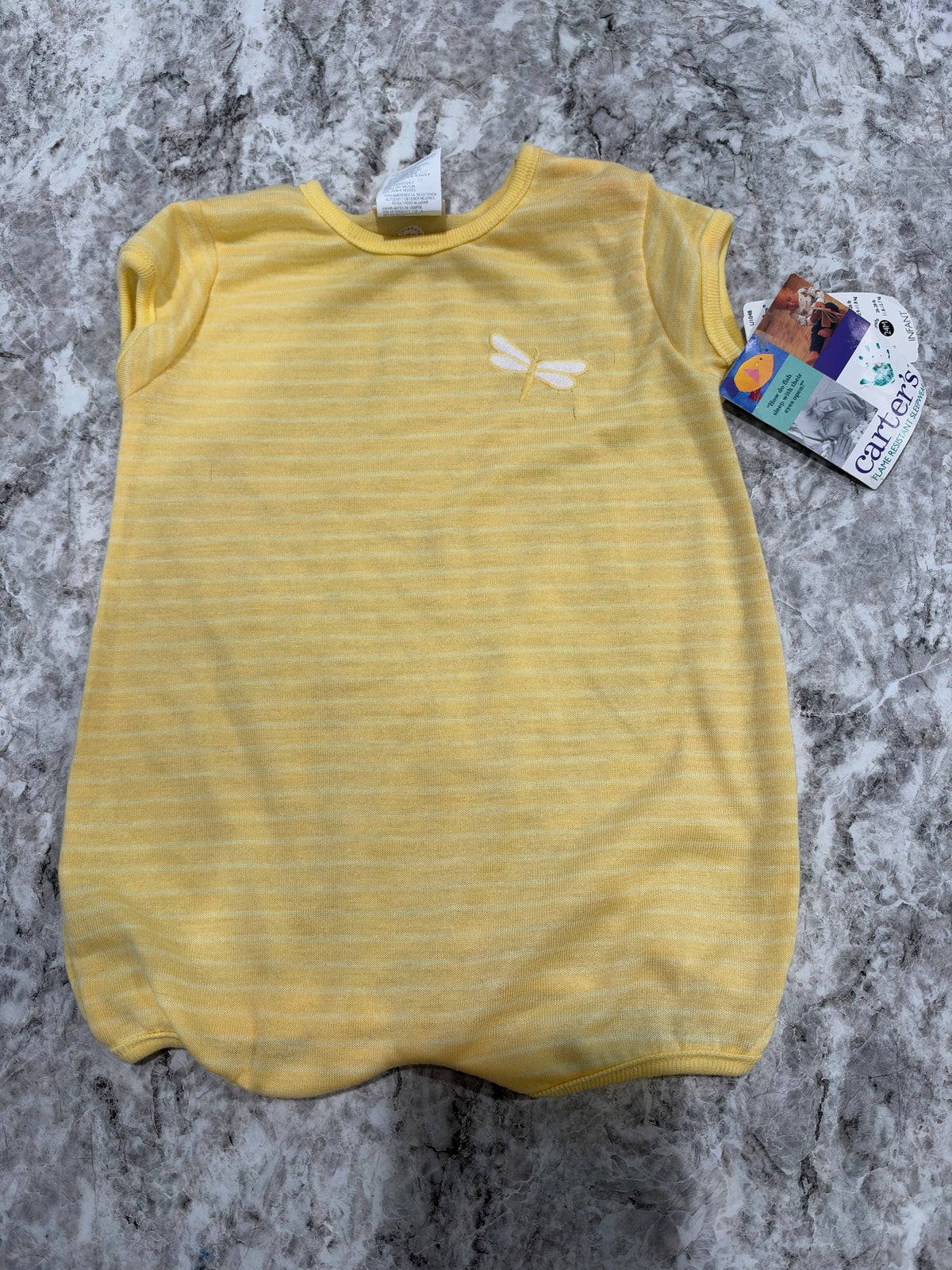 Vintage NWT Carter’s Yellow Dragonfly Bubble