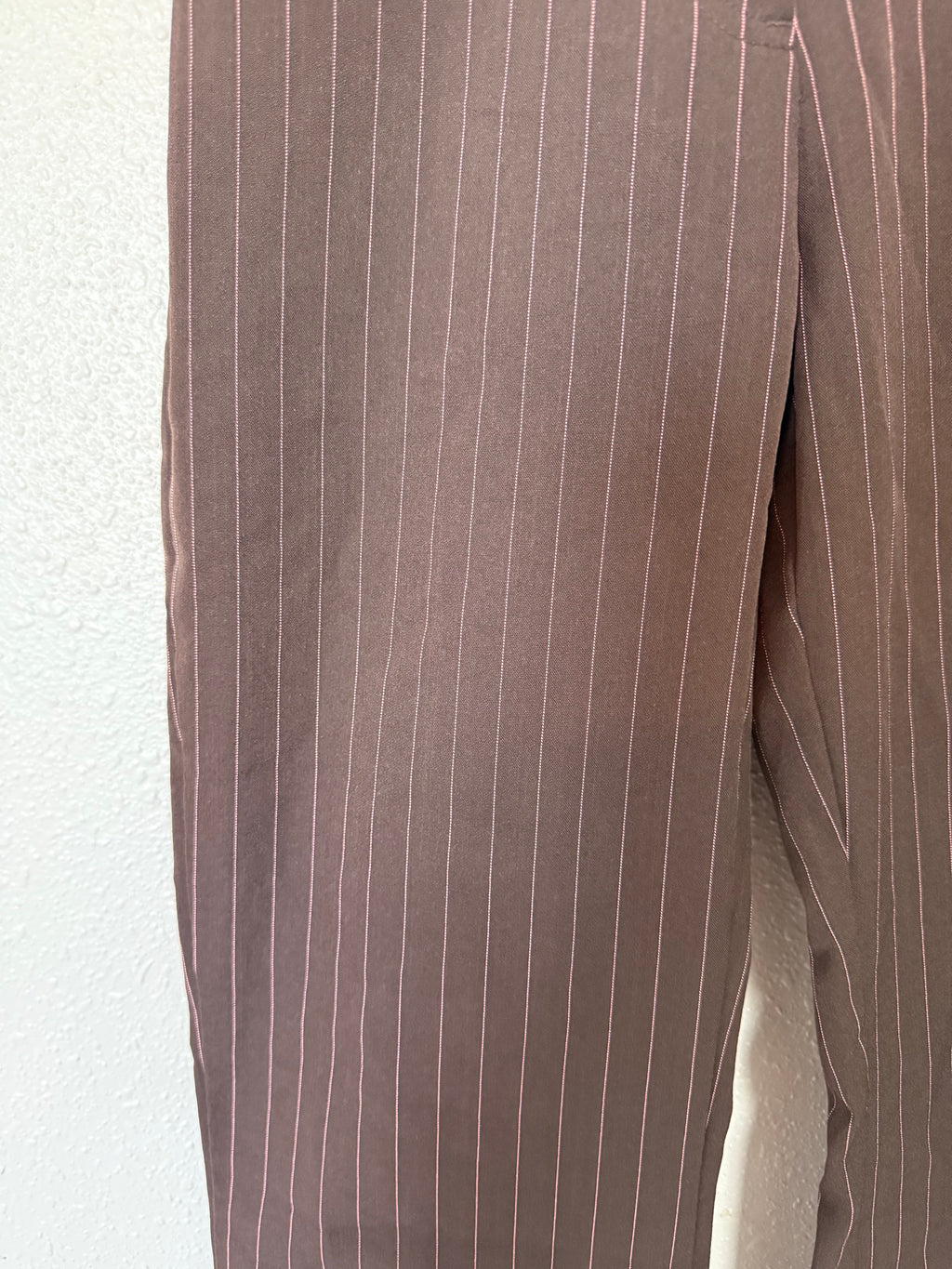 Y2K Brown with Pink Stripes Slacks