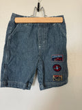 Vintage RARE Pinstriped Cargo Shorts with Patches
