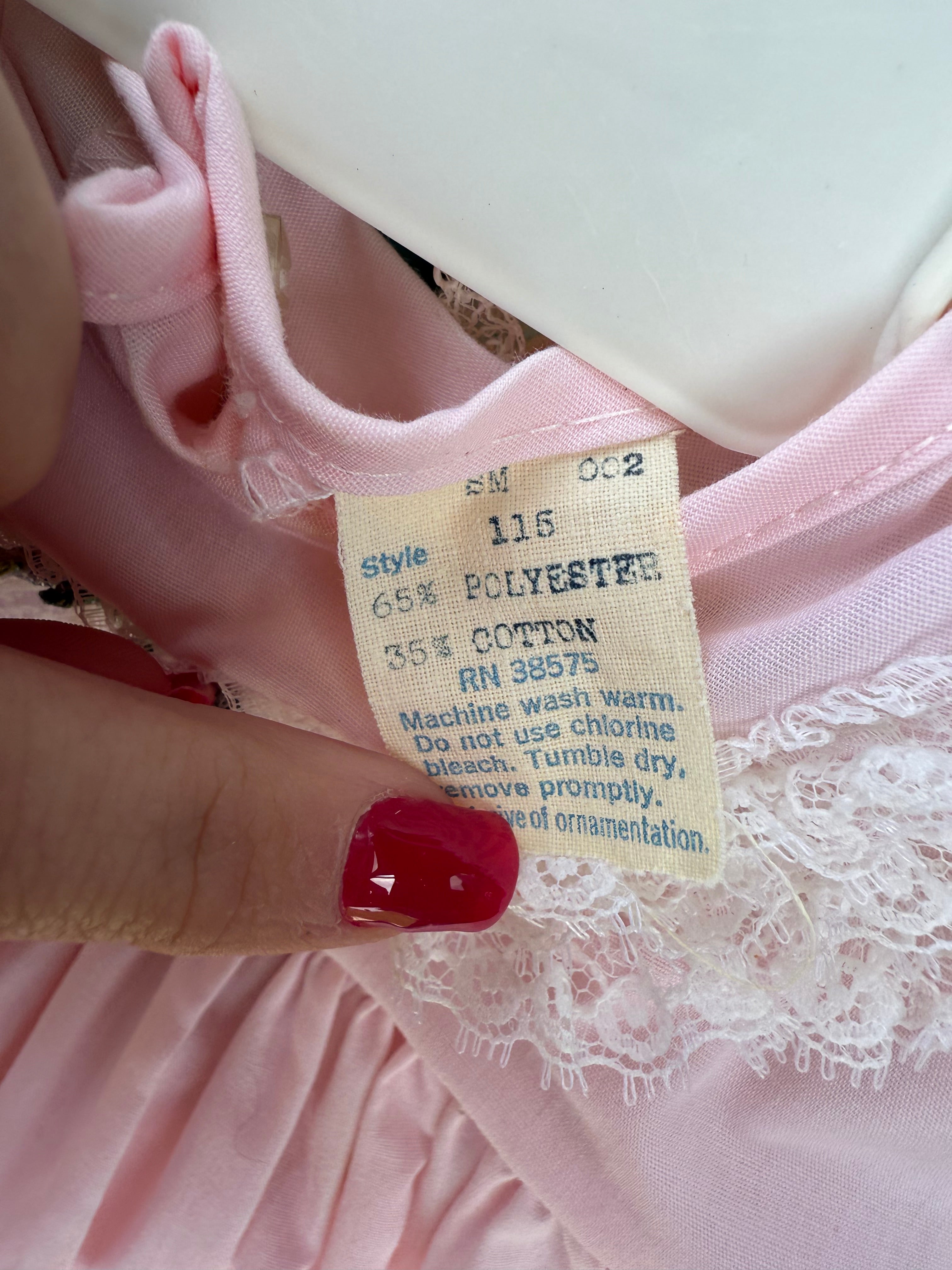 Vintage Pink Frilly Set