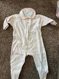Vintage Baby Pink Sleeper with Bunny