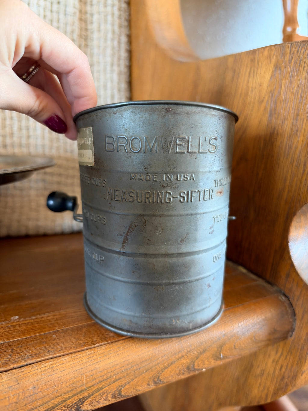 Antique Bromwells Measuring Sifter