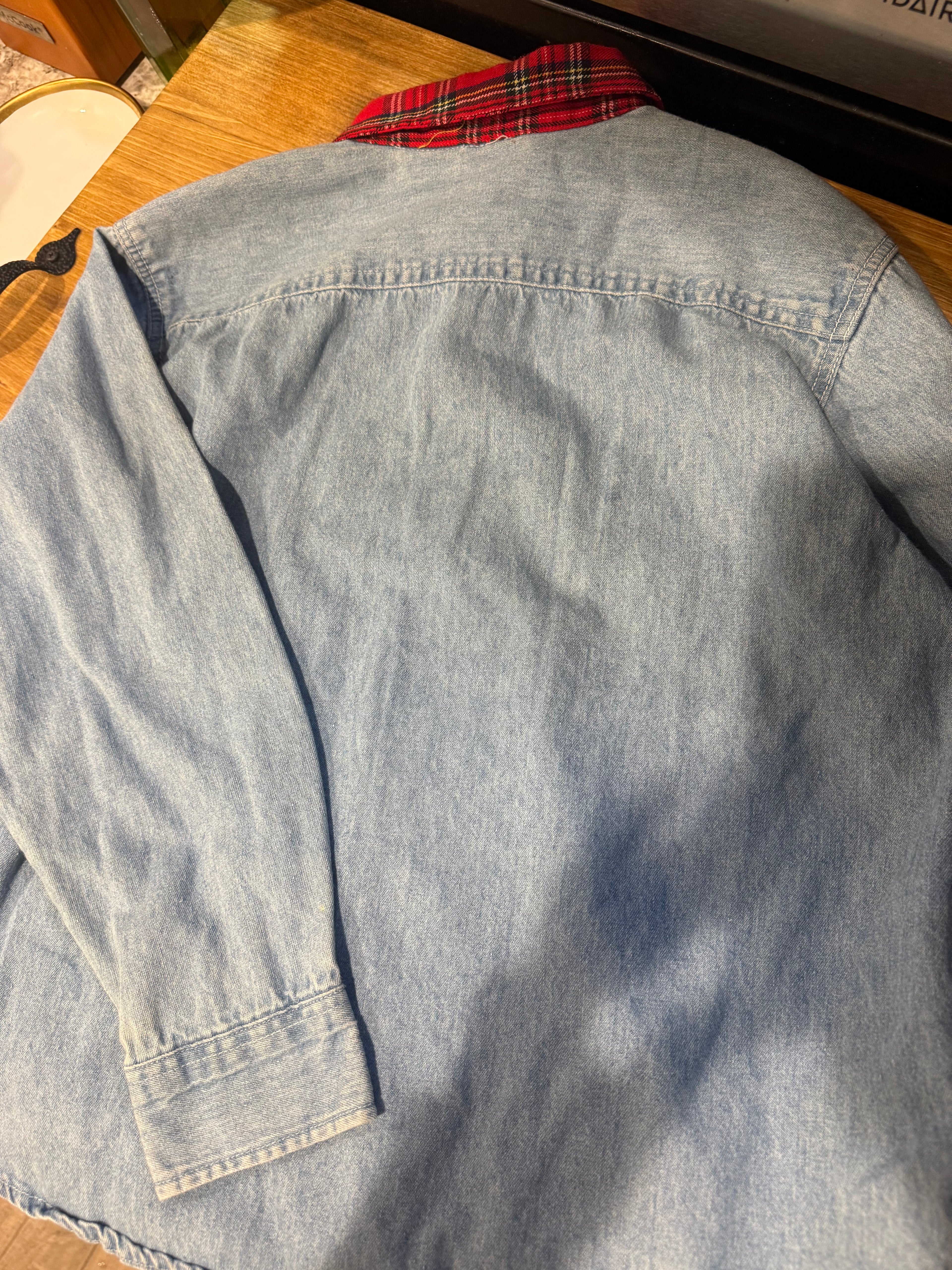 Vintage Looney Tunes Denim Flannel Jacket