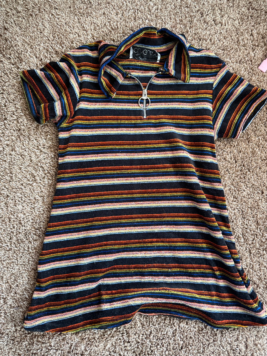 Vintage Striped Terry Dress/Top