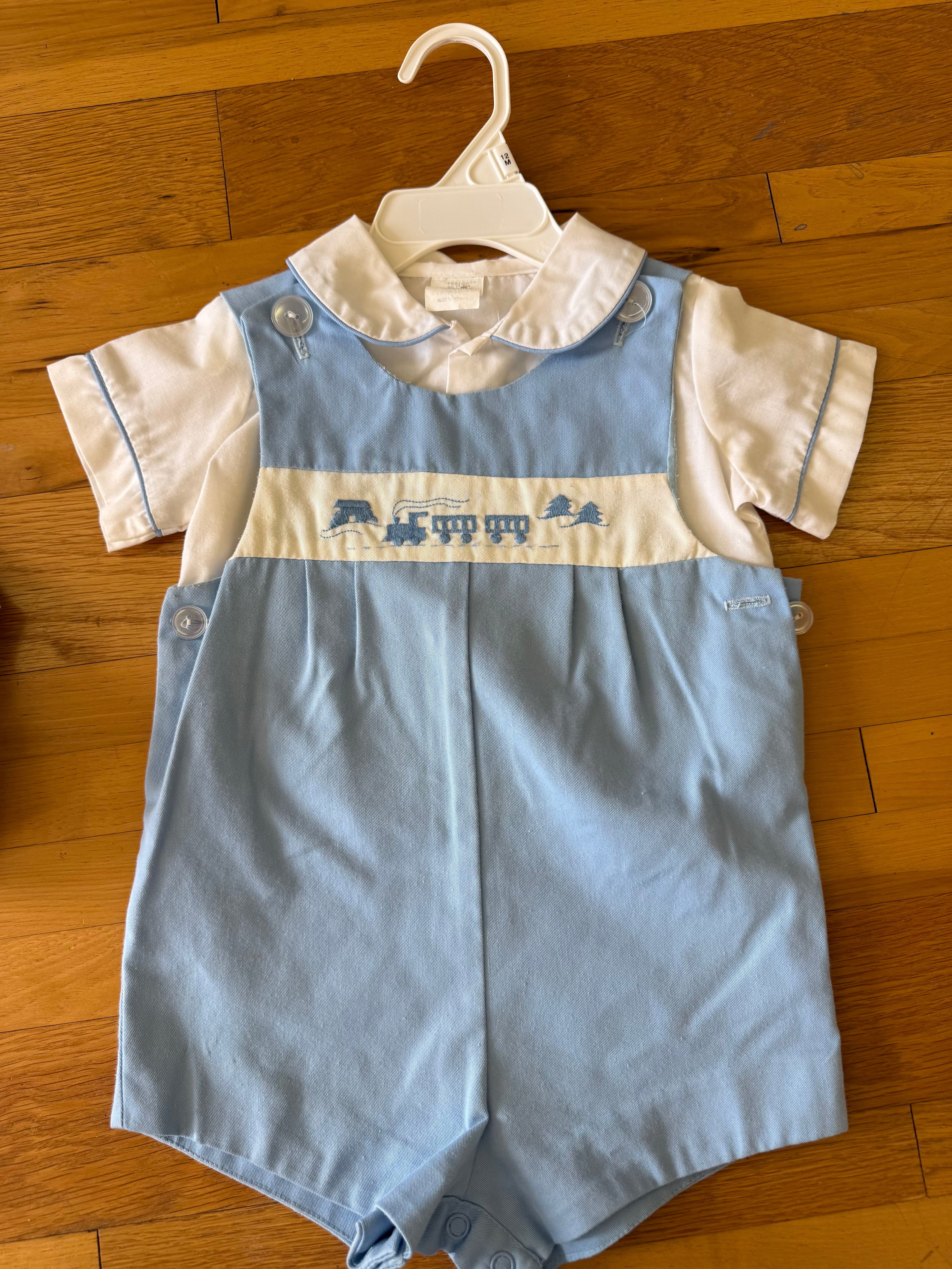 Vintage Blue Train Jumper