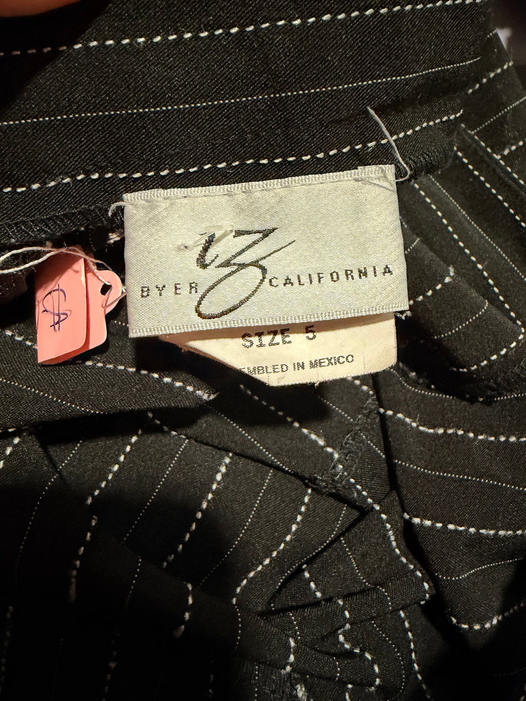 Y2K Striped Black Skirt