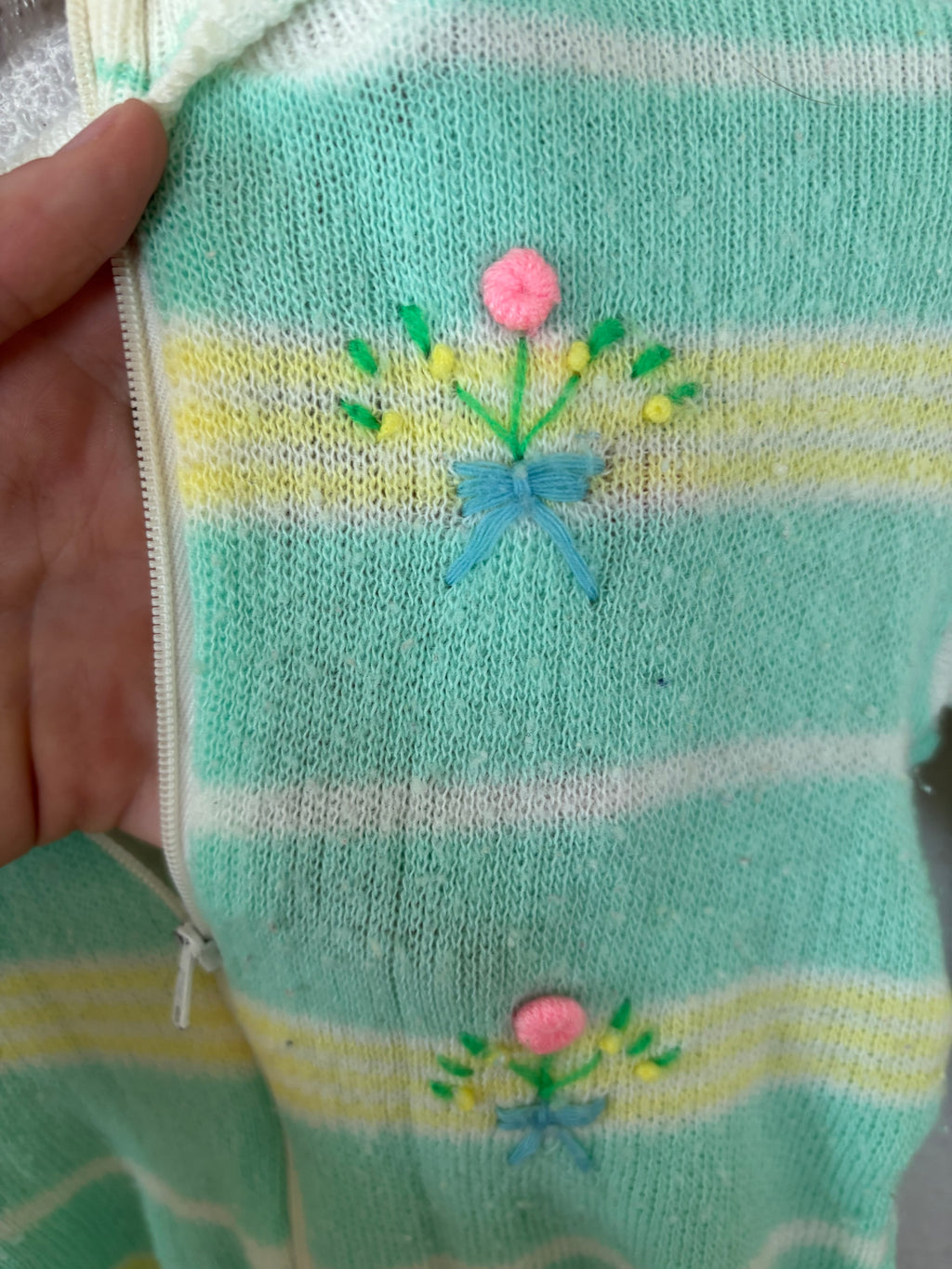 Vintage Knit Detailed Jumper