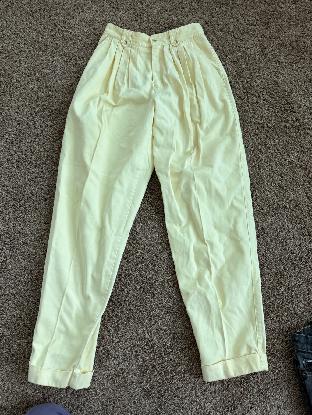 Vintage Yellow Trousers