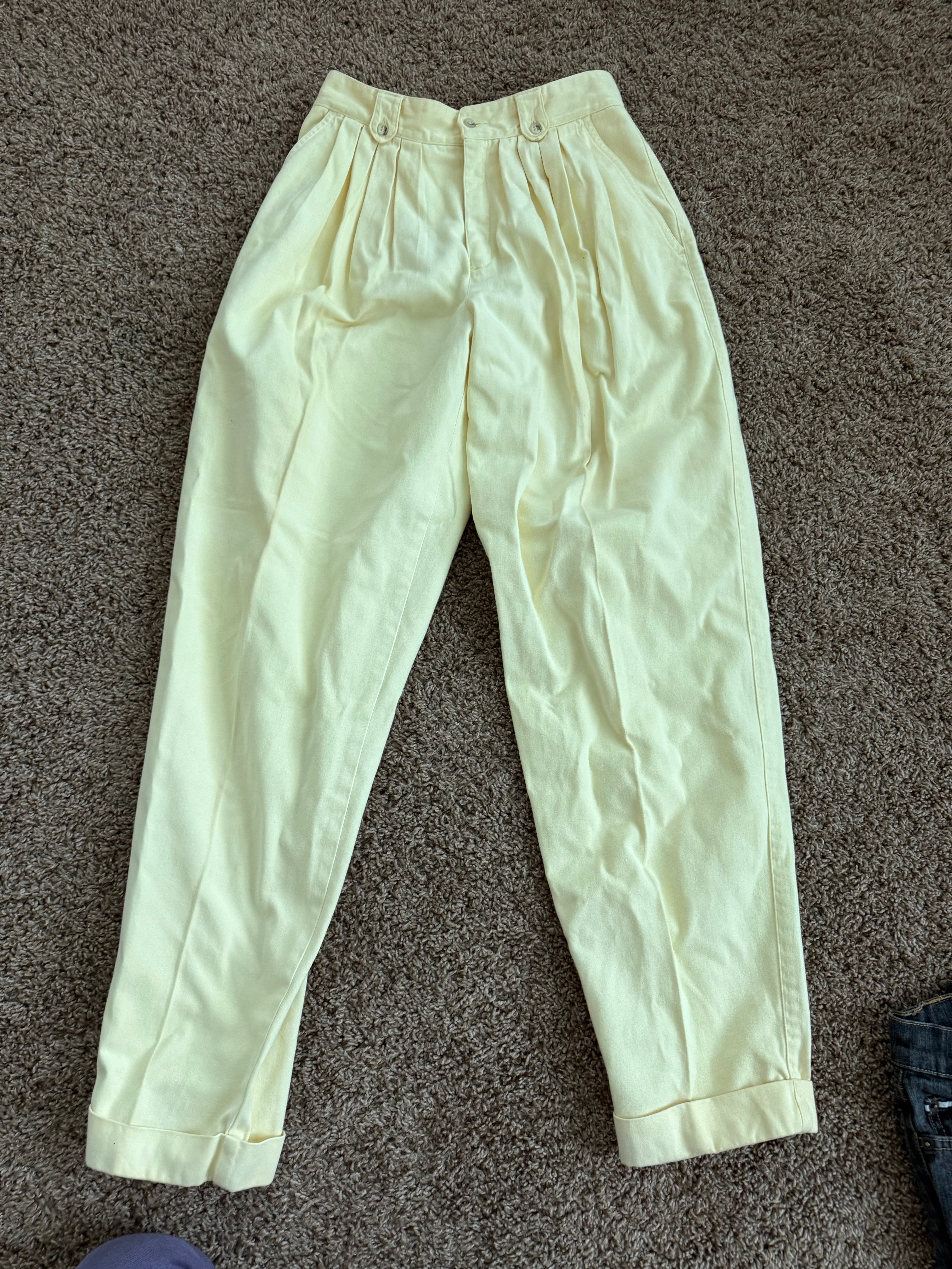 Vintage Yellow Trousers