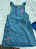 Vintage Denim Butterfly Dress