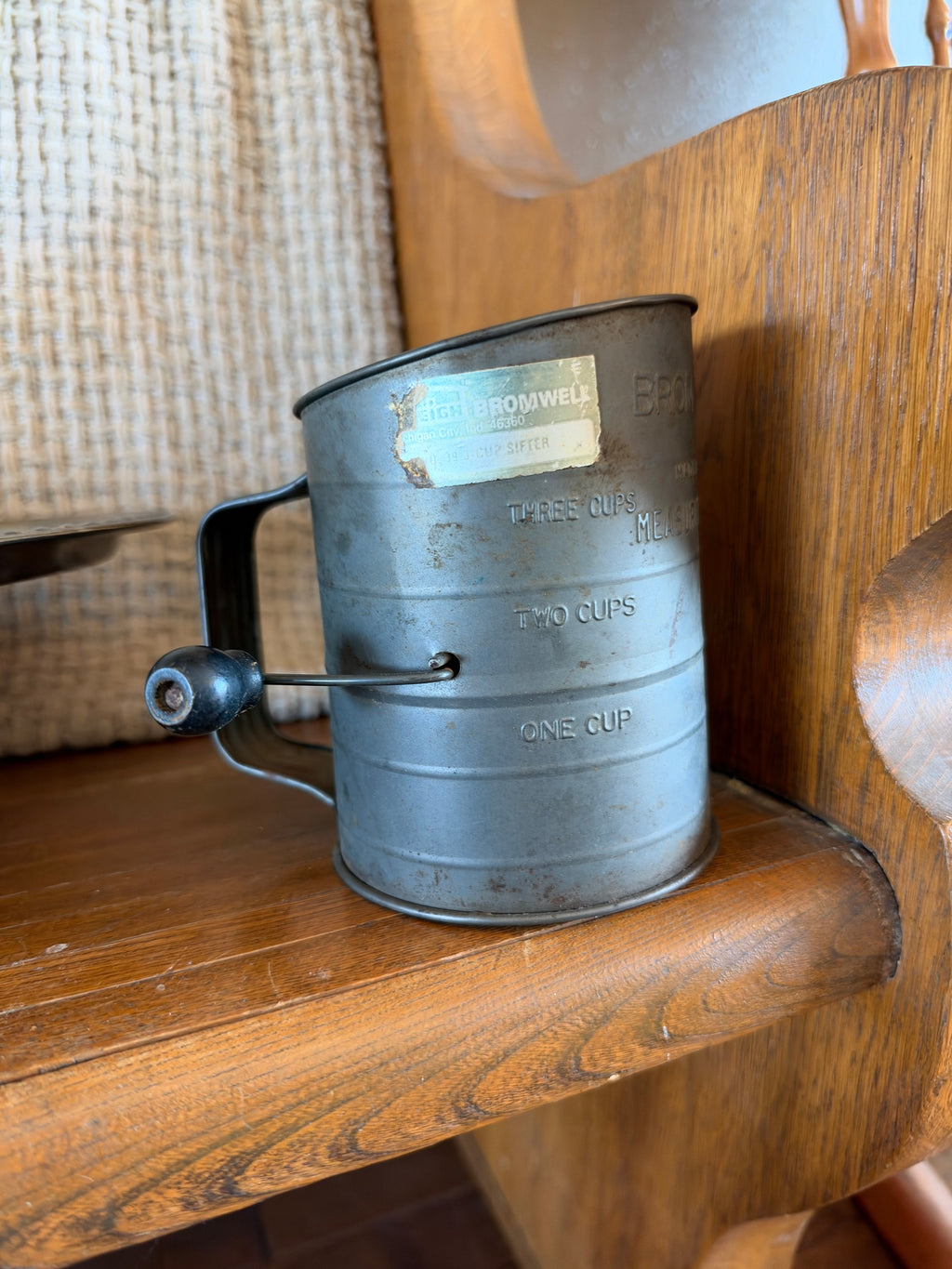Antique Bromwells Measuring Sifter