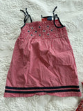 Vintage Smocked Star and Gingham Dress