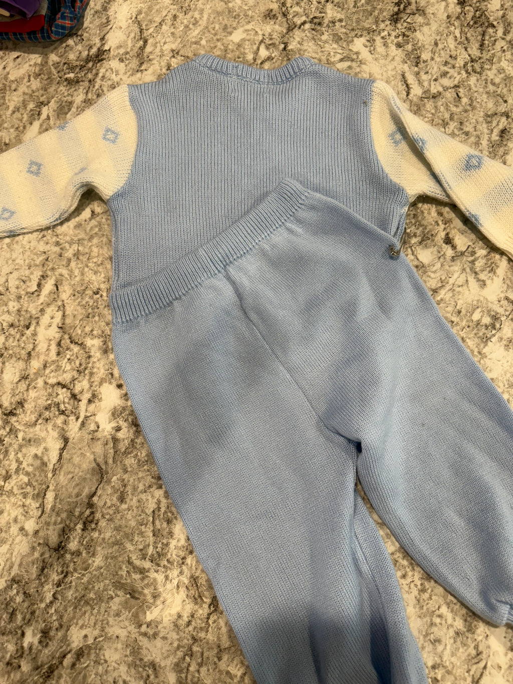 Vintage Knit Bear Sweater Set