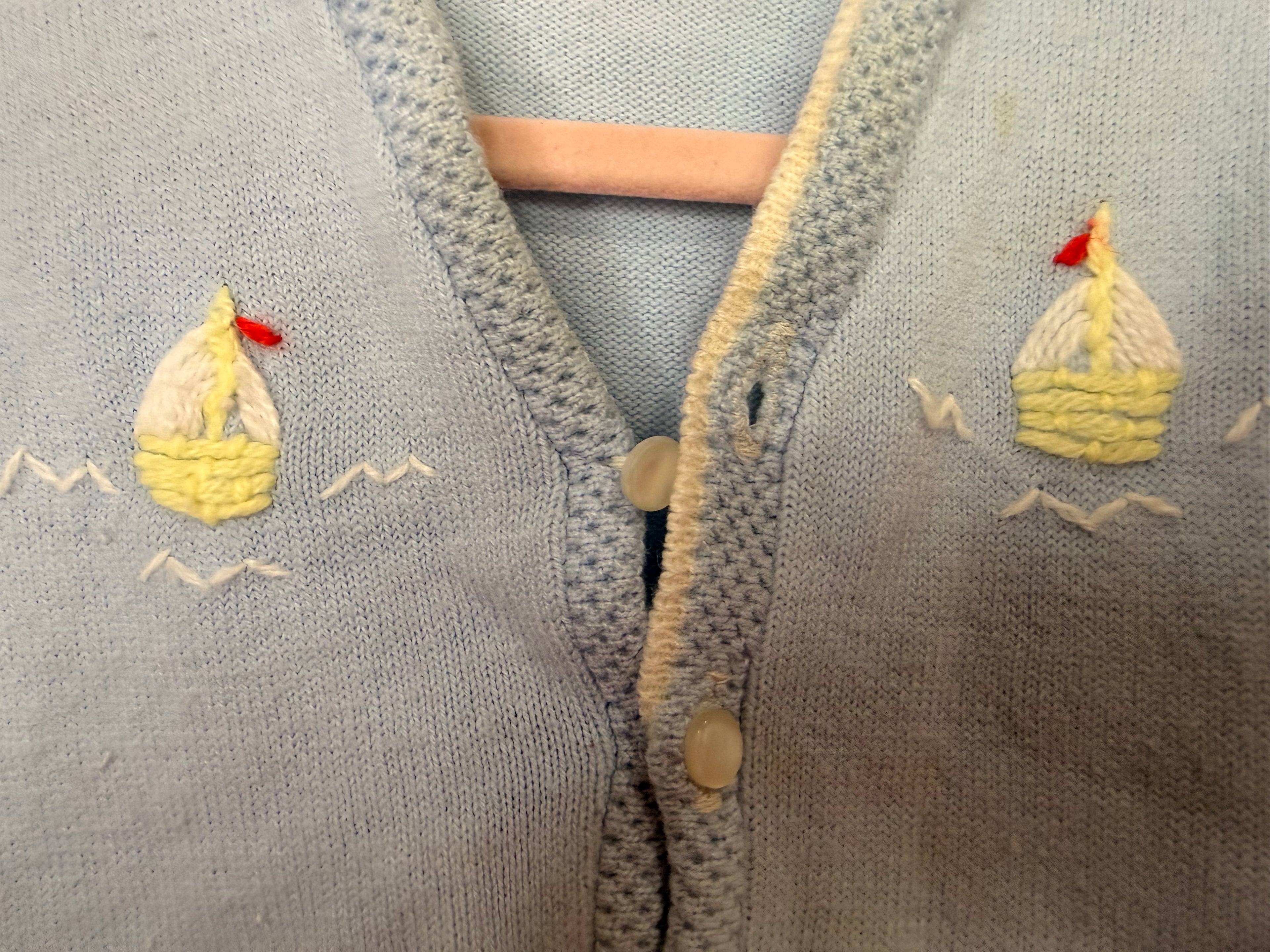 Vintage Embroidered Sailing Sweater