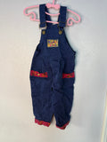 Vintage “Magic Circle” Blue Patterned Overalls